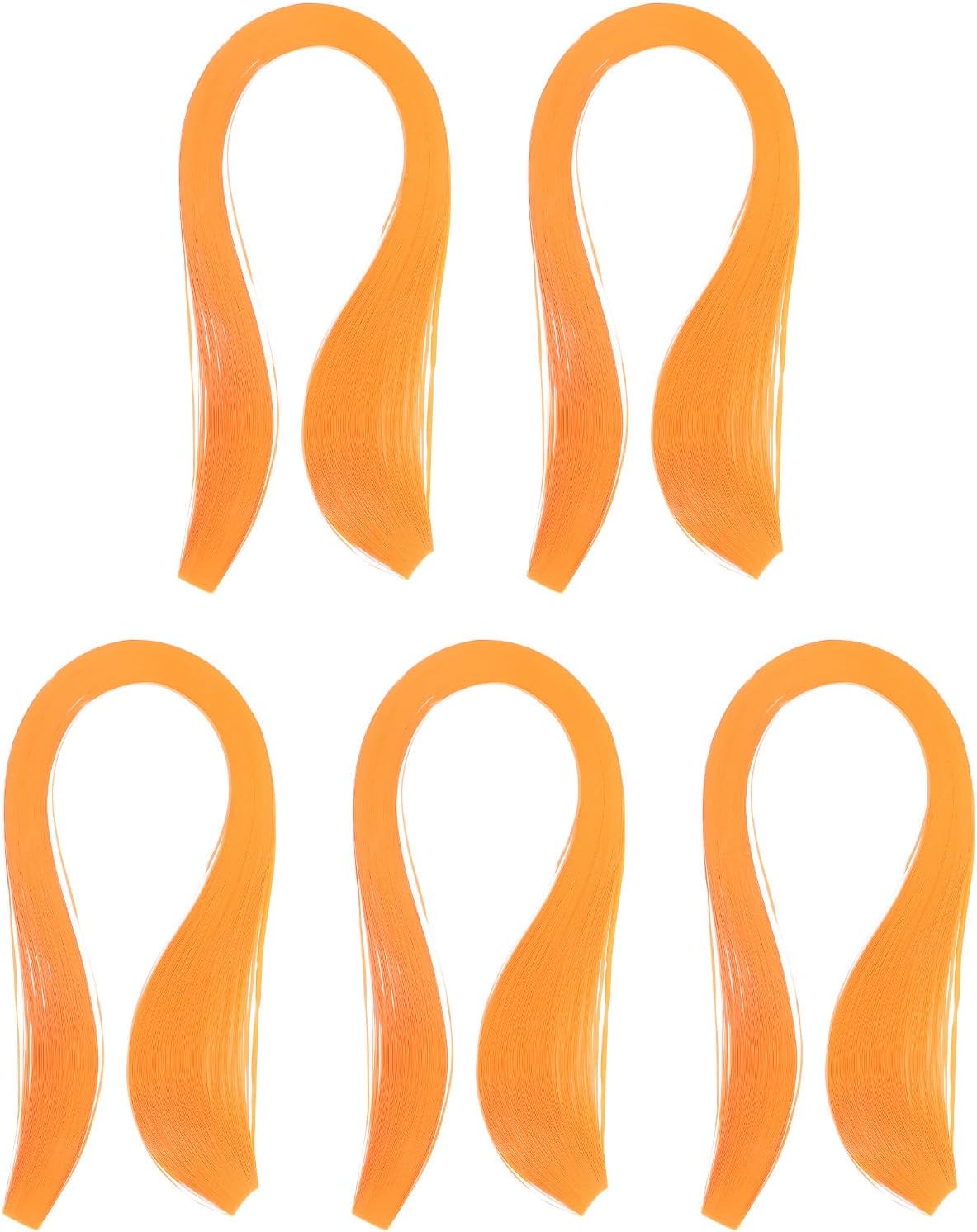 PATIKIL 600pcs Quilling Strips Paper 1/8"(3mm) 39cm Origami Paper Quilling Strip for Art DIY Hand Craft Christmas, Light Orange