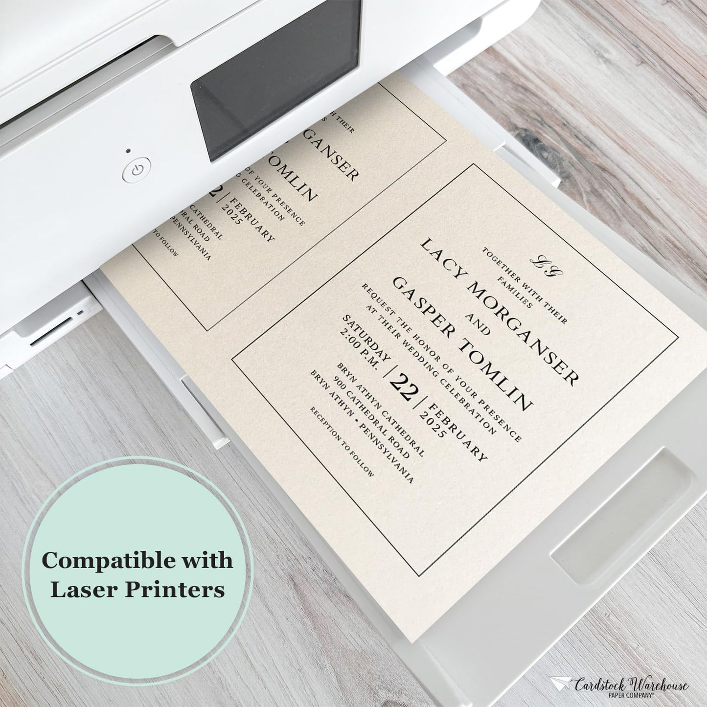 Cardstock Warehouse Stardream Opal Ivory Cardstock Paper - 25 Sheets, 8.5 x 11" – 105 lb / 284 GSM Premium Metallic Ivory Card Stock for High-end Printing, Card Making, Die-cutting & DIY Projects