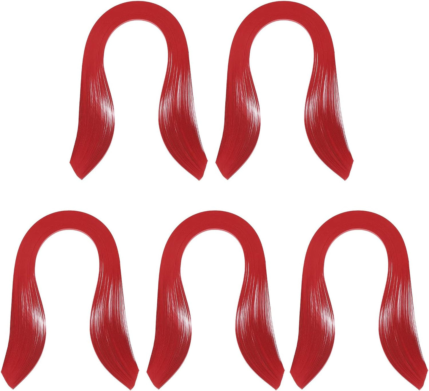 PATIKIL Quilling Strips Paper 600pcs 5mm 39cm Origami Paper Quilling Kits for Art DIY Hand Craft Christmas, Bright Red