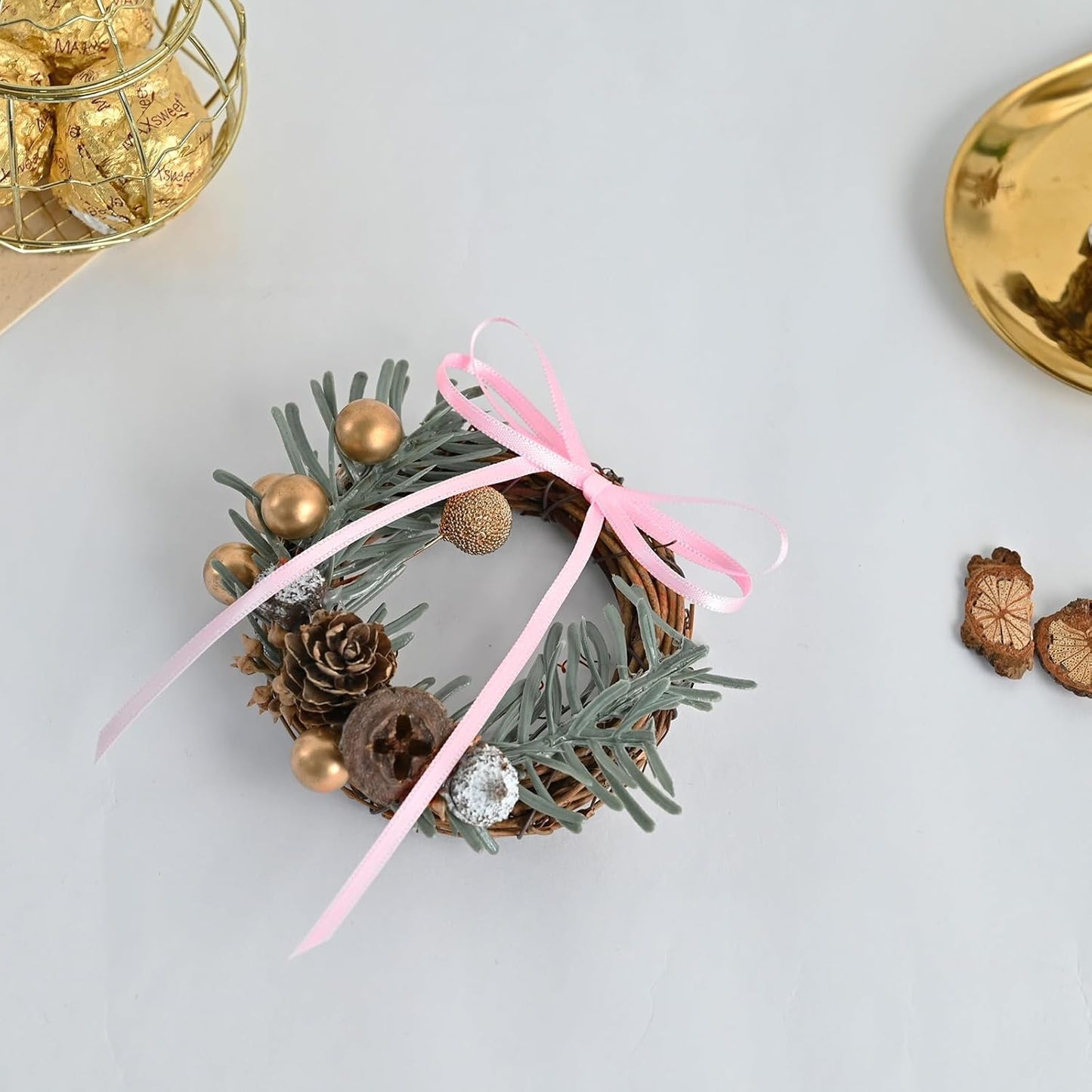 1/8" X 100 Yards Pearl Pink Satin Thin Ribbon Solid Color Double Faced Ribbons Perfect for Crafts Wedding Decor Bow Making Arts Sewing and More