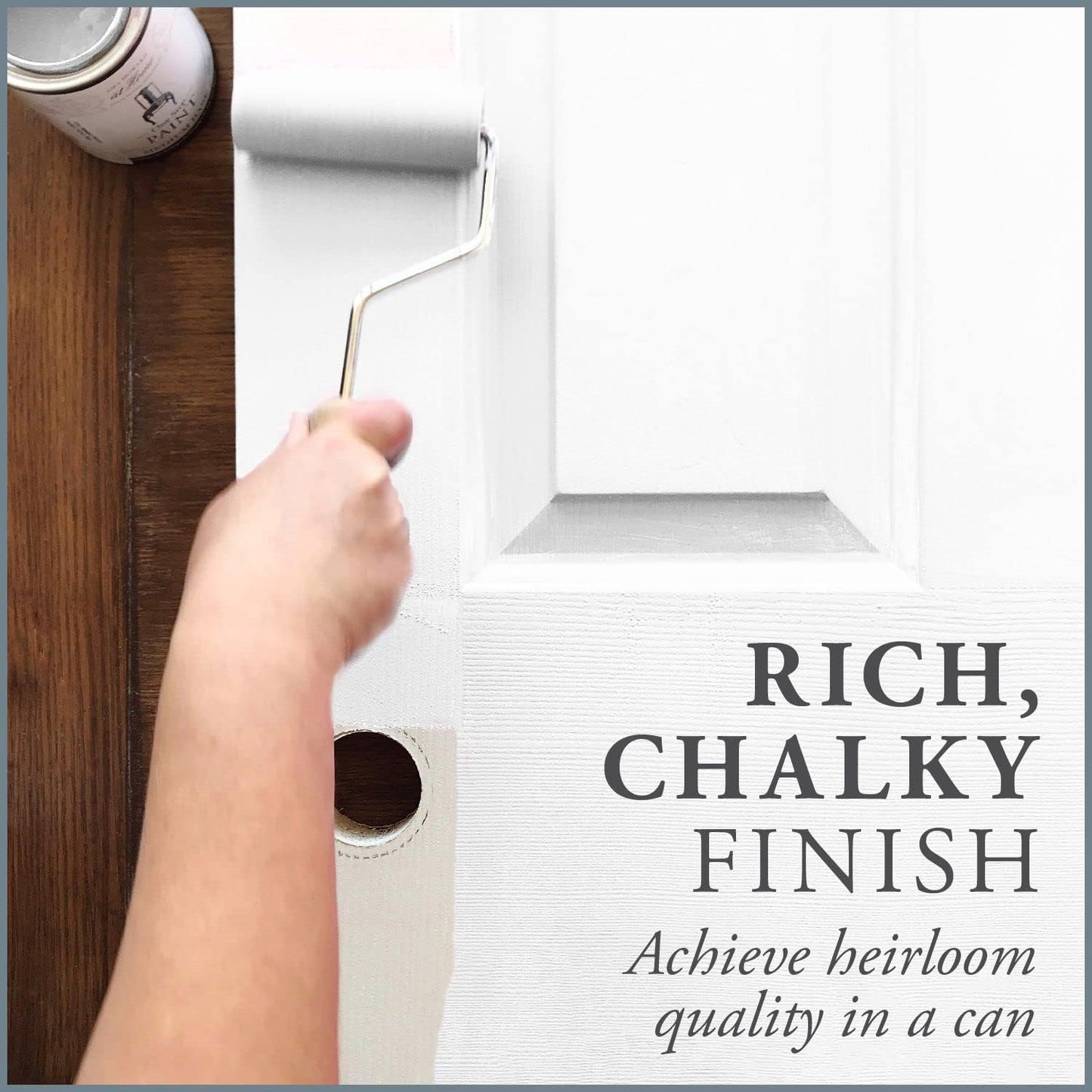 AMY HOWARD AT HOME Chalk-Based One Step Paint for Furniture, Cabinetry, Decor, Finish, and More | No Stripping, Sanding, or Priming | Ultra-Light Base | 32 Ounce | Bauhaus Buff