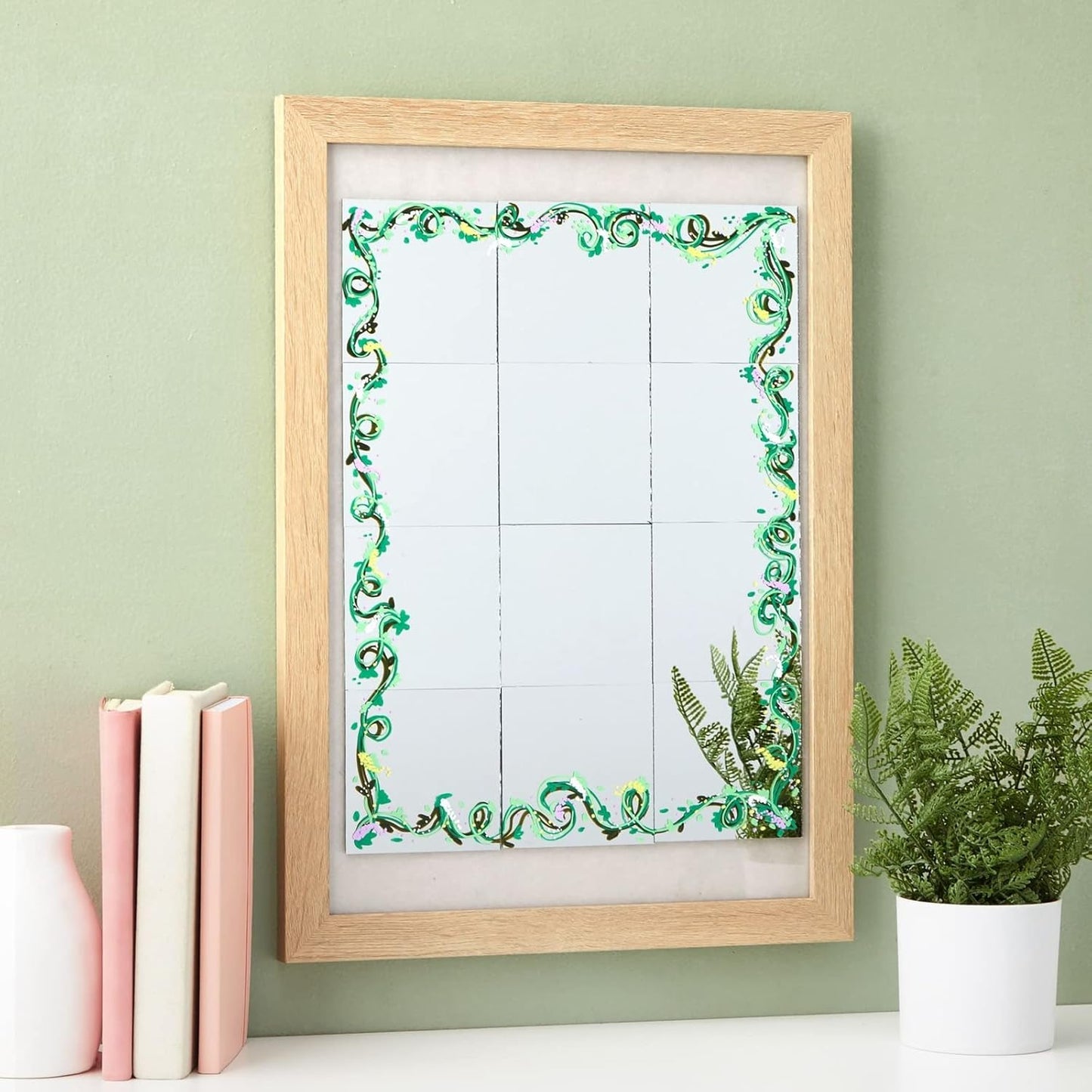 Bright Creations Square Mirror Tiles - 4 in, Silver, Pack of 50 - for Crafts & Table Centerpieces - Mirror Mosaic Tiles