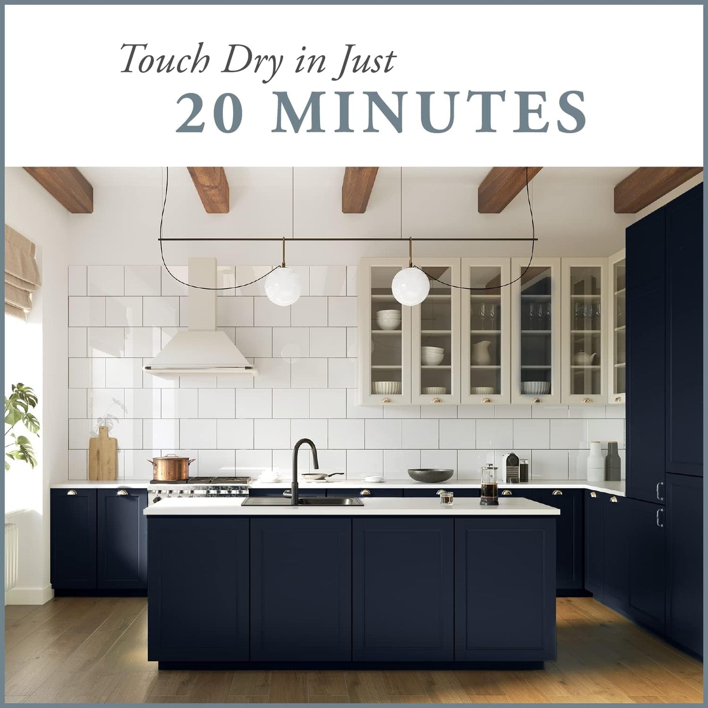 AMY HOWARD AT HOME Chalk-Based One Step Paint for Furniture, Cabinetry, Decor, Finish, and More | No Stripping, Sanding, or Priming | Dark Base | 16 Ounce | Lady Singing Blues