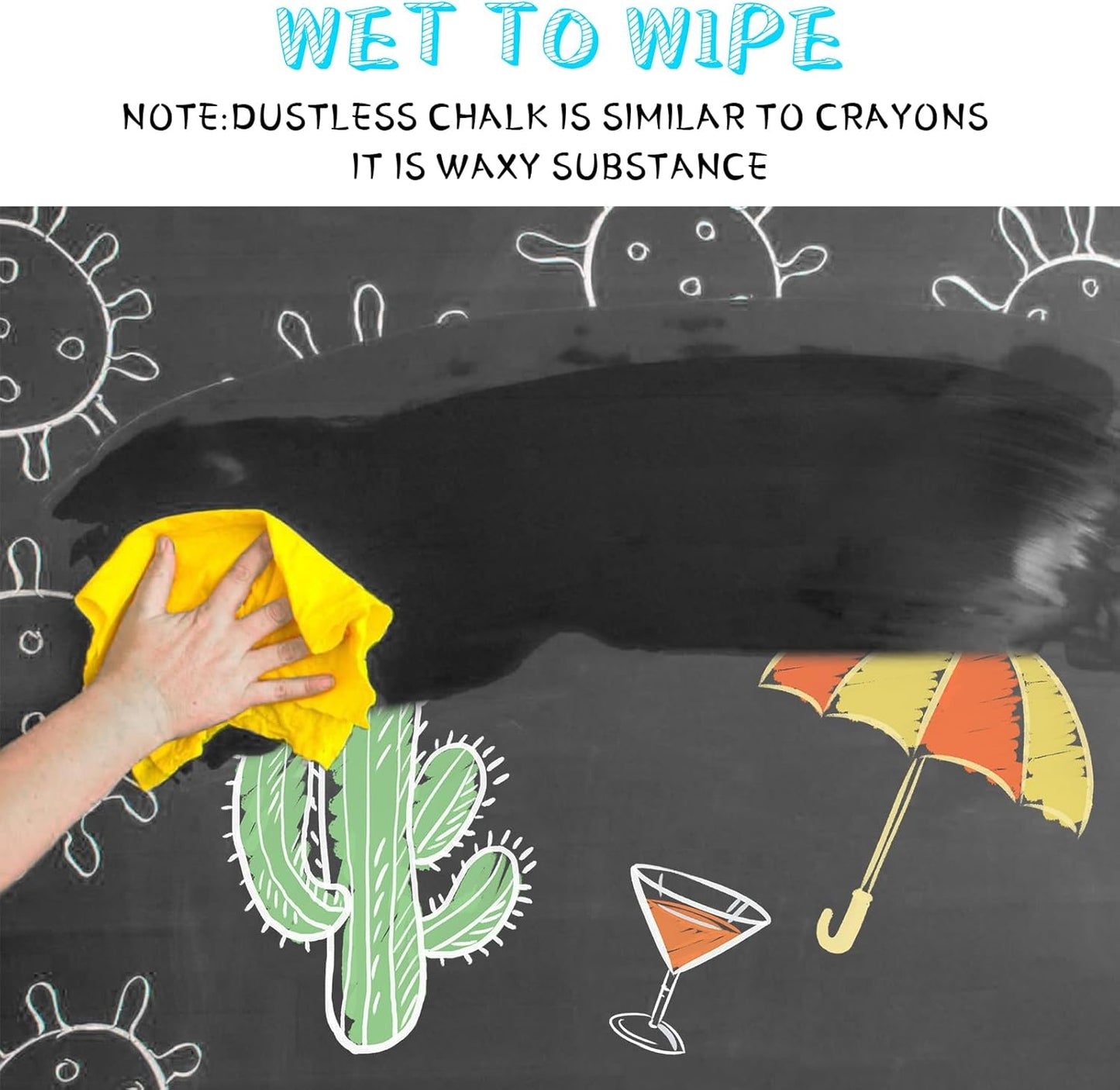 72Pcs Colored Dustless Washable Drawing Chalk Artists Set with 24 Holder - Non-Toxic Art & Drawing Supplies for Kids,Works on Glass/Paper/Wood/Tile (Avoid Rough Textures,Not For ROUGH Chalkboard Use)