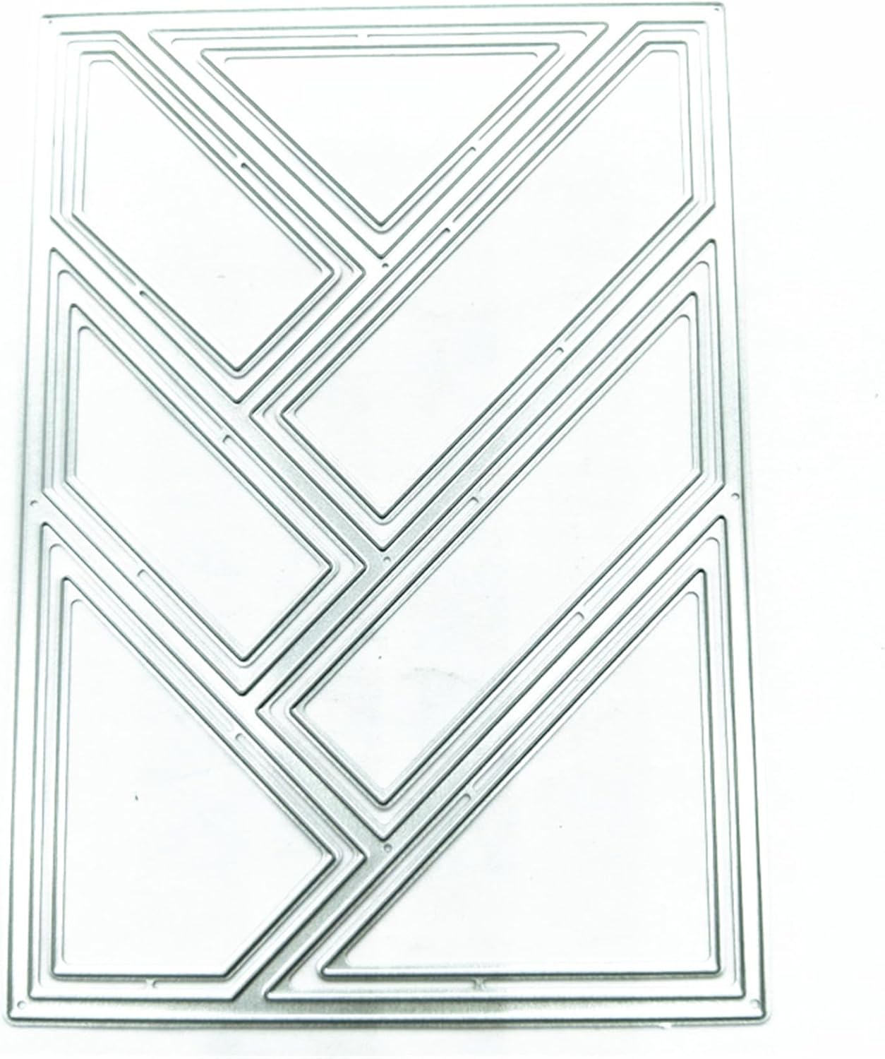 Mvchifay Cutting Dies for Card Making Metal Die-Cuts Scrapbooking Tool Hollow Frame DIY Craft Punch Template Embossing for Paper Album Decor (Rectangle Grid-14x10cm)