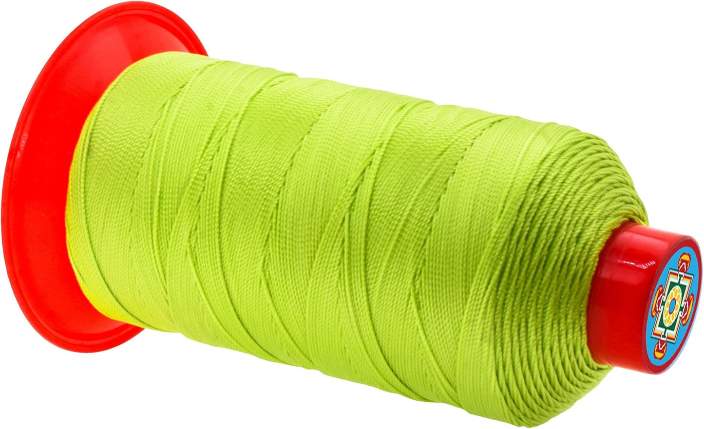 Mandala Crafts Bonded Nylon Thread - Lime Green Heavy Duty Sewing Threads - 800 YDs Size 277 840D T270 Tex 270 for Leather, Jeans, Weaving, Outdoor, Marine, Upholstery