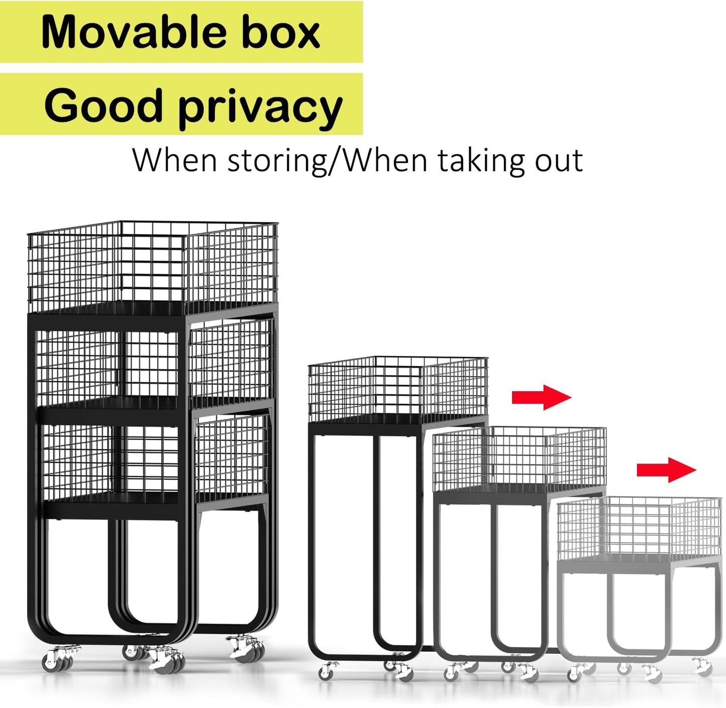 Ball Storage - 22.83" Basketball Cart With Wheels Garage Volleyball Storage Sport Equipment Holder Organizer For Indoor Outdoor,Metal Storage Rack For Playgroup,Gym And School