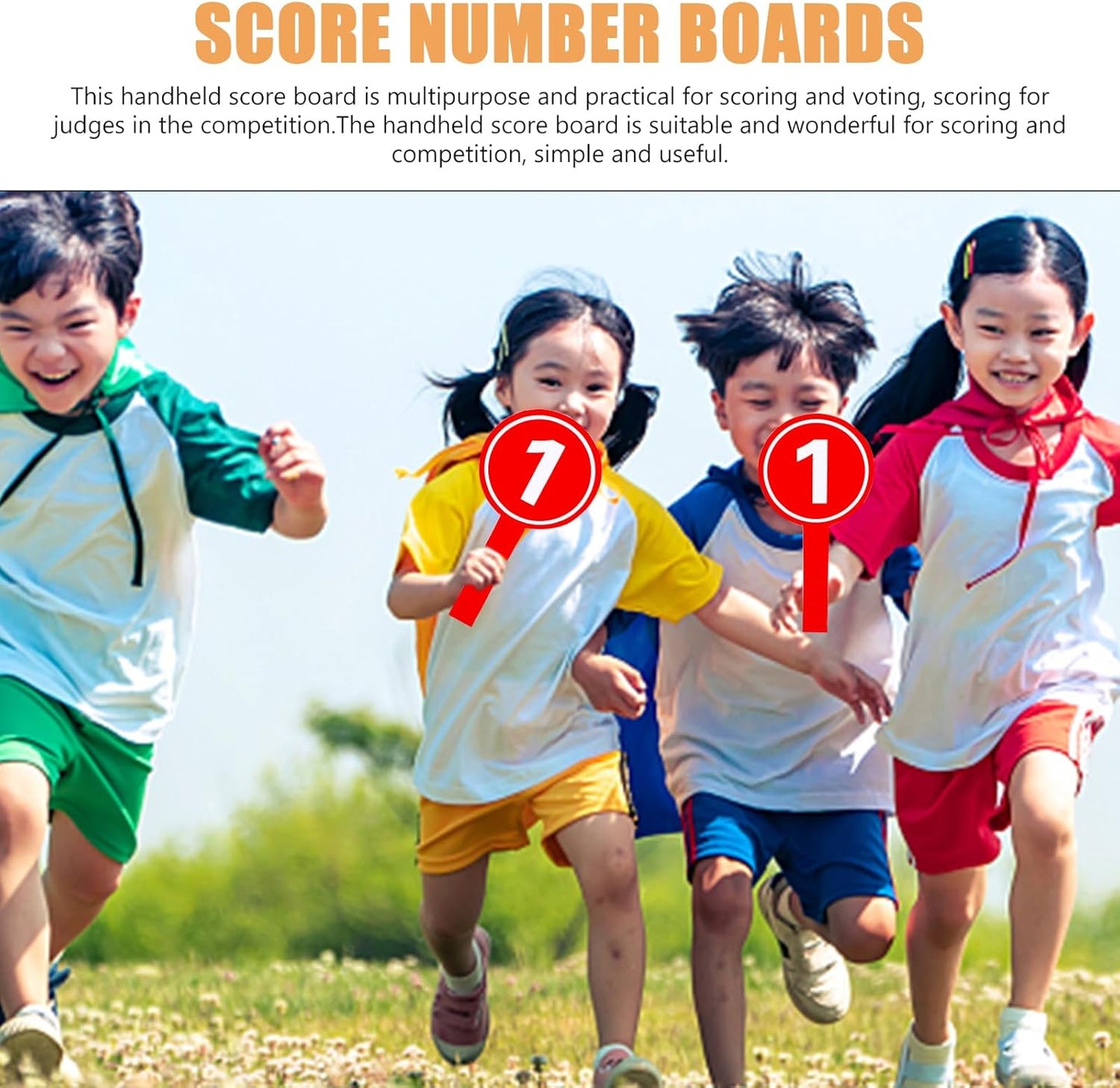 Amosfun 20 a Dry Erase Board Voting Paddles 1-10 Score Number Boards Yes or No Paddles Games Paddle Whiteboard Multi-Function Score Boards Wipe The Board Foam Mini