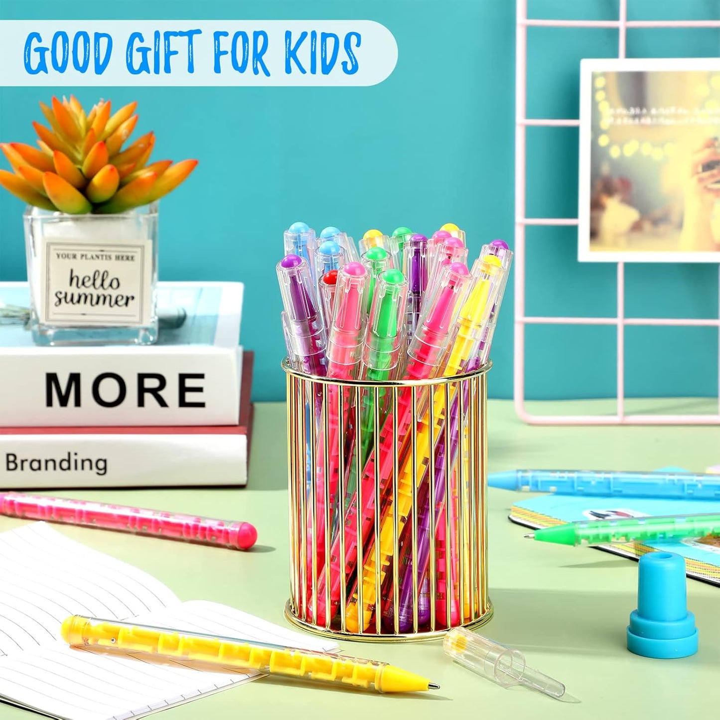 Epakh 36 Pcs Maze Puzzle Shape Ballpoint Pen with Built in Ball Novelty Creative Pens Blue Ink Fidget Maze Toy Stress Relief Puzzle toys for Adult Kids Office School Party Favor, Bright Colors