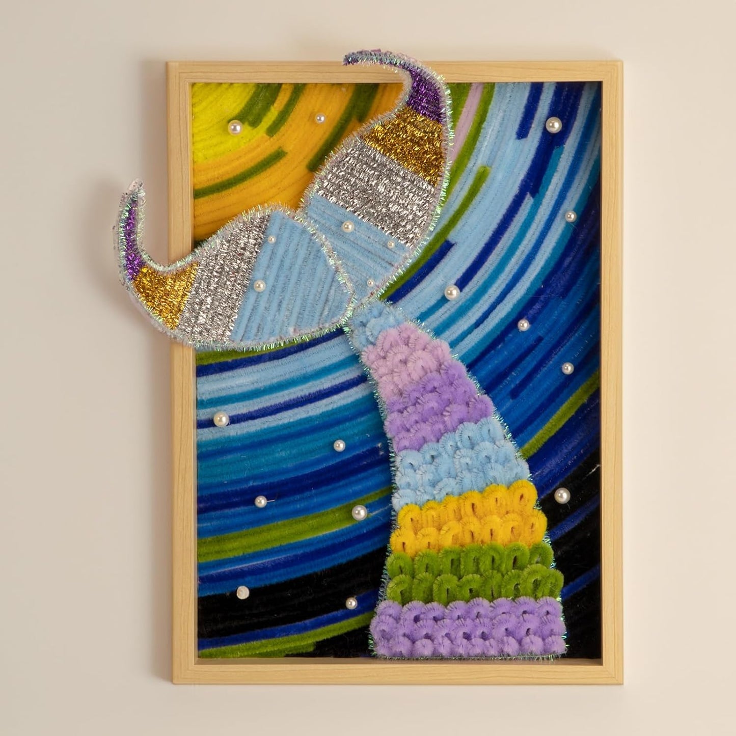 Caydo 500 Pieces Blue Pipe Cleaners, Chenille Stems, Pipe Cleaner Crafts for DIY Art and Craft Projects Creative Gift Party Decorations