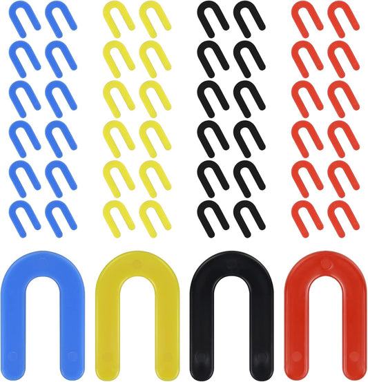 DGSL Tile Leveling System Tile Spacers 1/16+1/8+3/16+1/4 Inch, 400 pieces Horseshoe Shim U Shape Plastic Tile Leveling Clips for Various Types of Tile Leveling