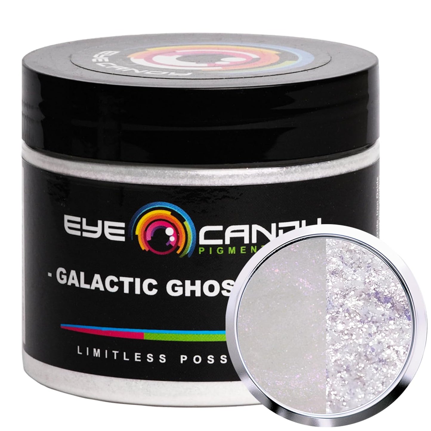 Eye Candy Pigments Premium Ghost Mica Powder - Galactic Ghost Violet (50gr) - for Epoxy, Resin, Soap, Paint, Woodworking, Acrylic Pouring, Bath Bombs, Fishing Lures - DIY Arts and Crafts Additive