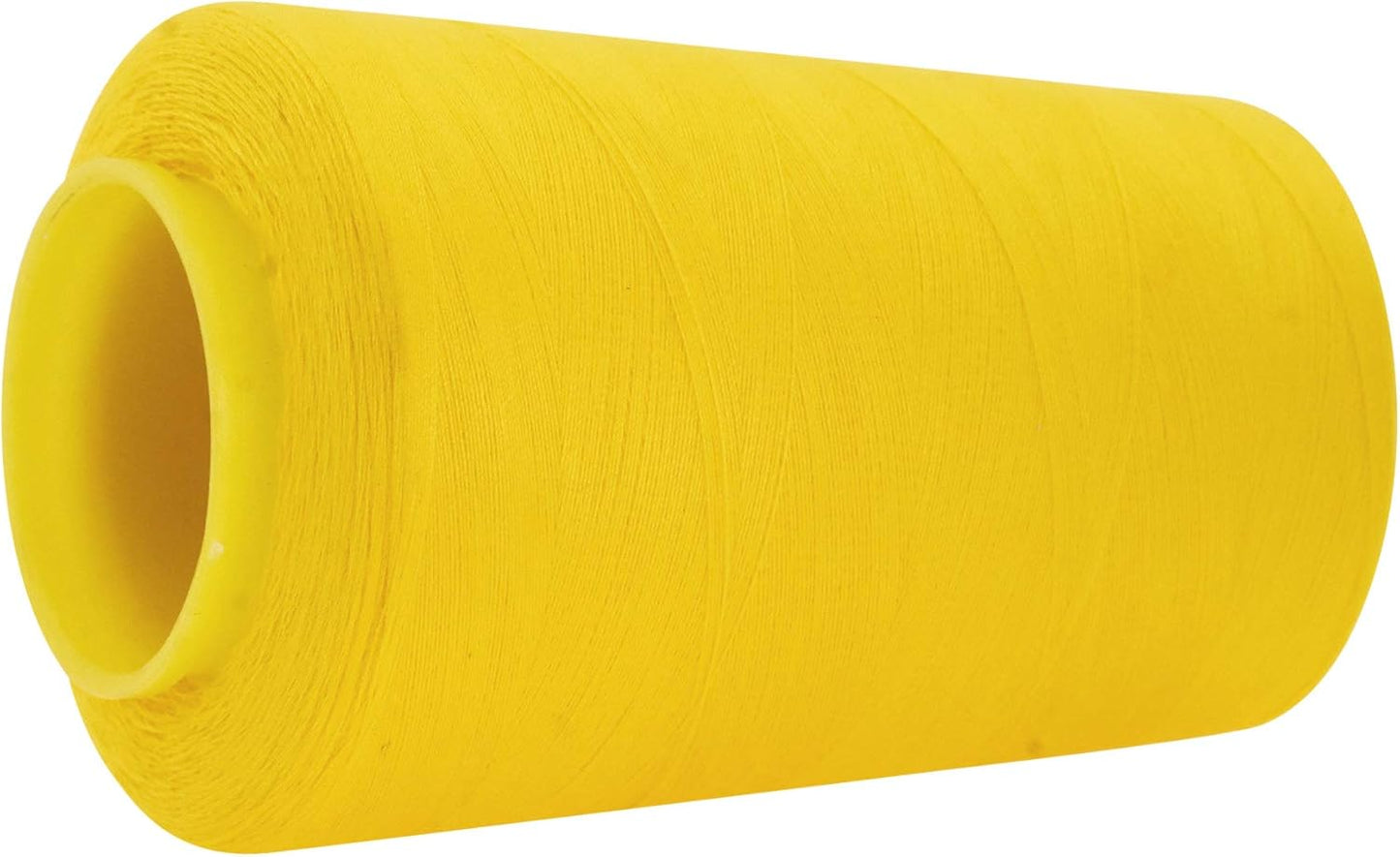 Mandala Crafts 4 Pack of Serger Threads Cones Spools - 40S/2 24000 Yards Polyester Yellow Threads for Sergers Machine and Overlock Quilting Sewing Machine