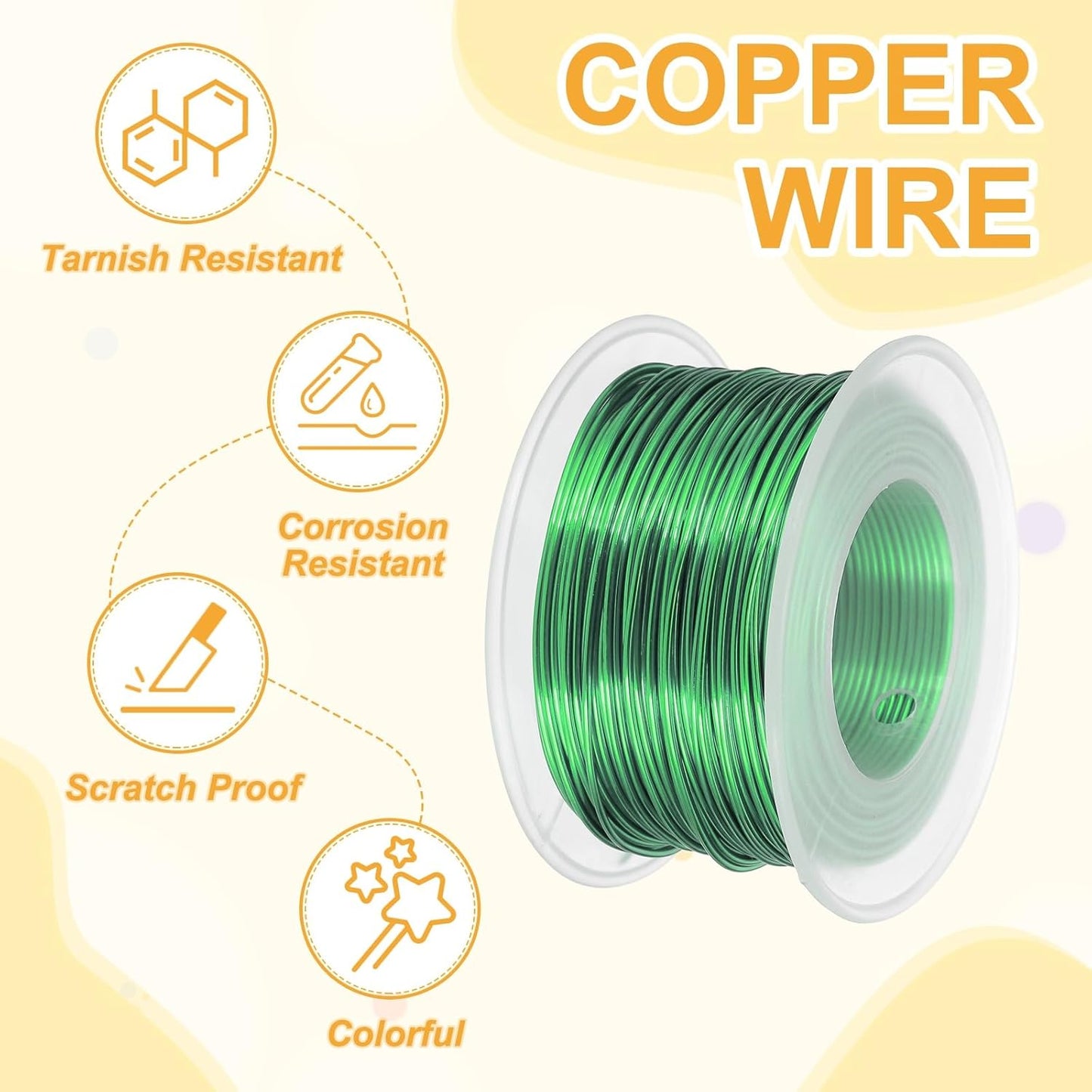 uxcell 18 Gauge / 1mm Anodized Aluminum Wire for Jewelry Craft Making, 102 Feet Bendable Flexible Wire for DIY Home Decor Gardening Sculpture, Green