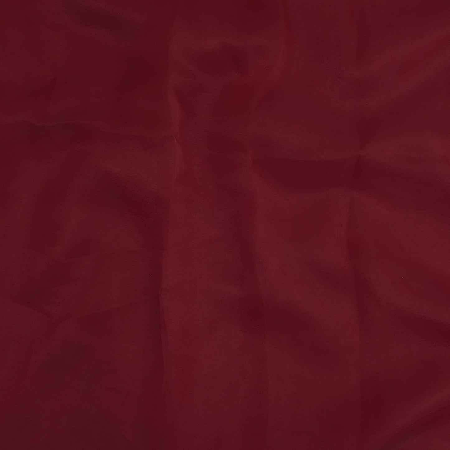 Organza Fabric 10 Yard Bridal Solid Sheer Bolt for Home Décor, Table Décor, Bridal, Fashion, Crafts, Decorations Silky Shiny Organza 44" - (10 Yard, Burgundy)