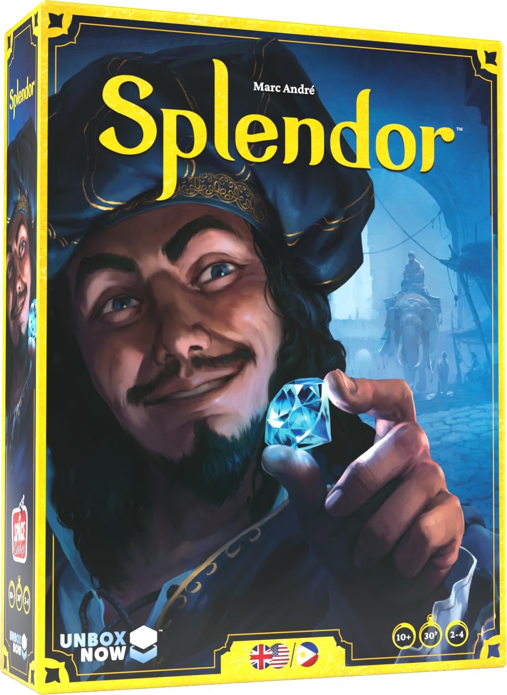 Asmodee Splendor Board Game - Master The Art of Wealth and Prestige! - Engaging Gem Mining Strategy Game for Kids & Adults, Ages 10+, 2-4 Players, 30 Min Playtime