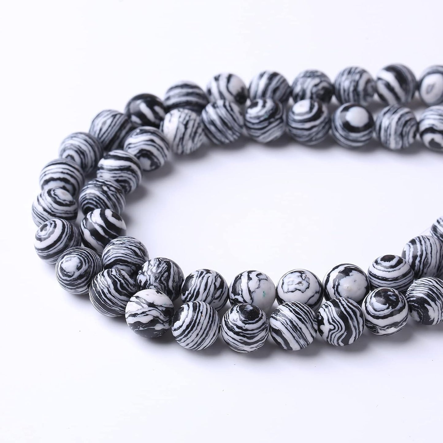 90PCS 4MM Black Malachite Beads Natural Gemstone Round Stone Beads for Jewelry Making DIY Energy Stone Healing Power Bracelet 15"