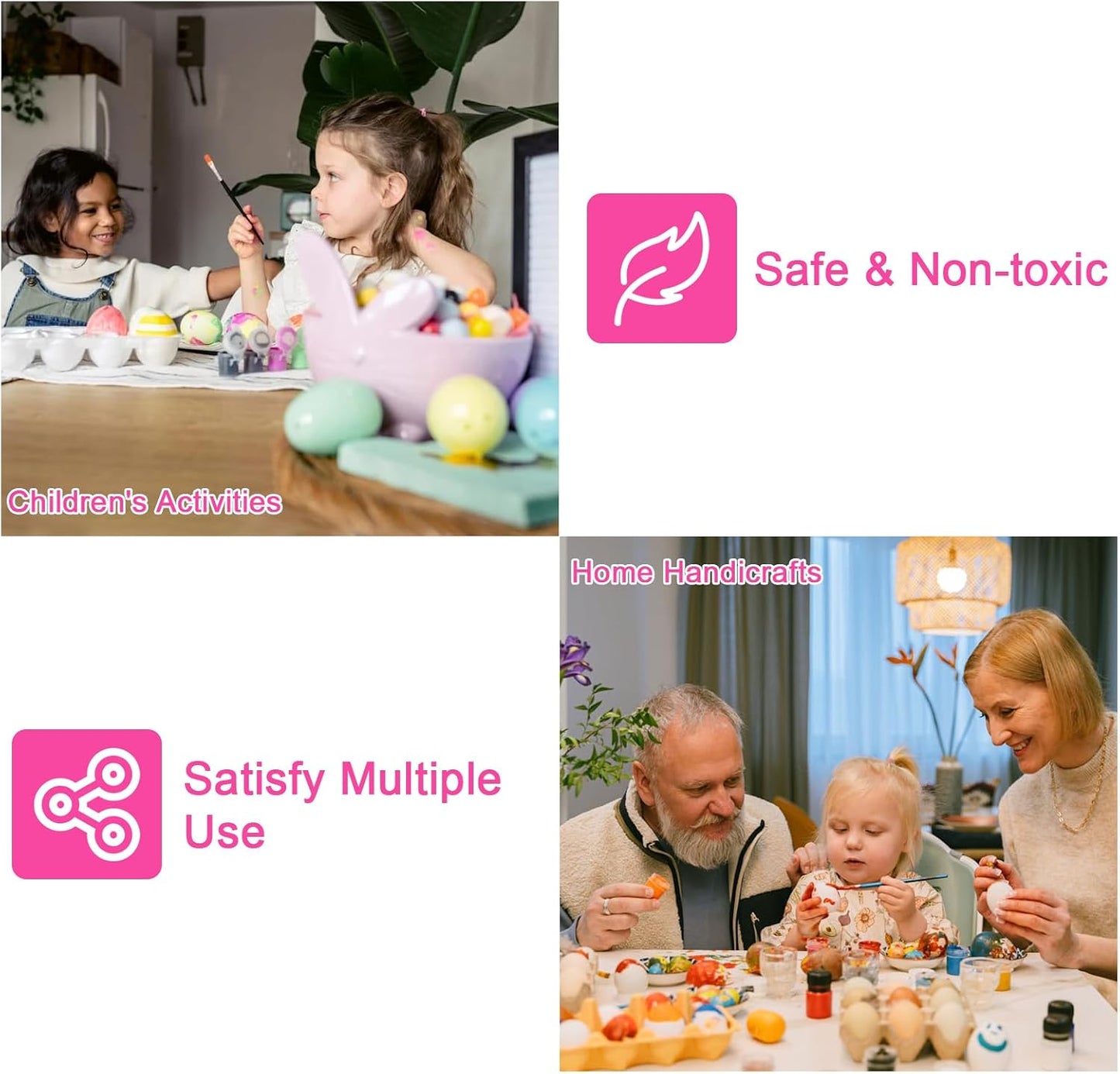 Ceya Bulk Chunky Glitter 6 Assorted Colors, 4.23OZ Each Jar Iridescent Crafts Glitter Set, 1/24” Medium Size Nail Sequins for School Classroom Art,DIY Craft Slime,Blue,Pink,Orange, Green,Yellow,Purple