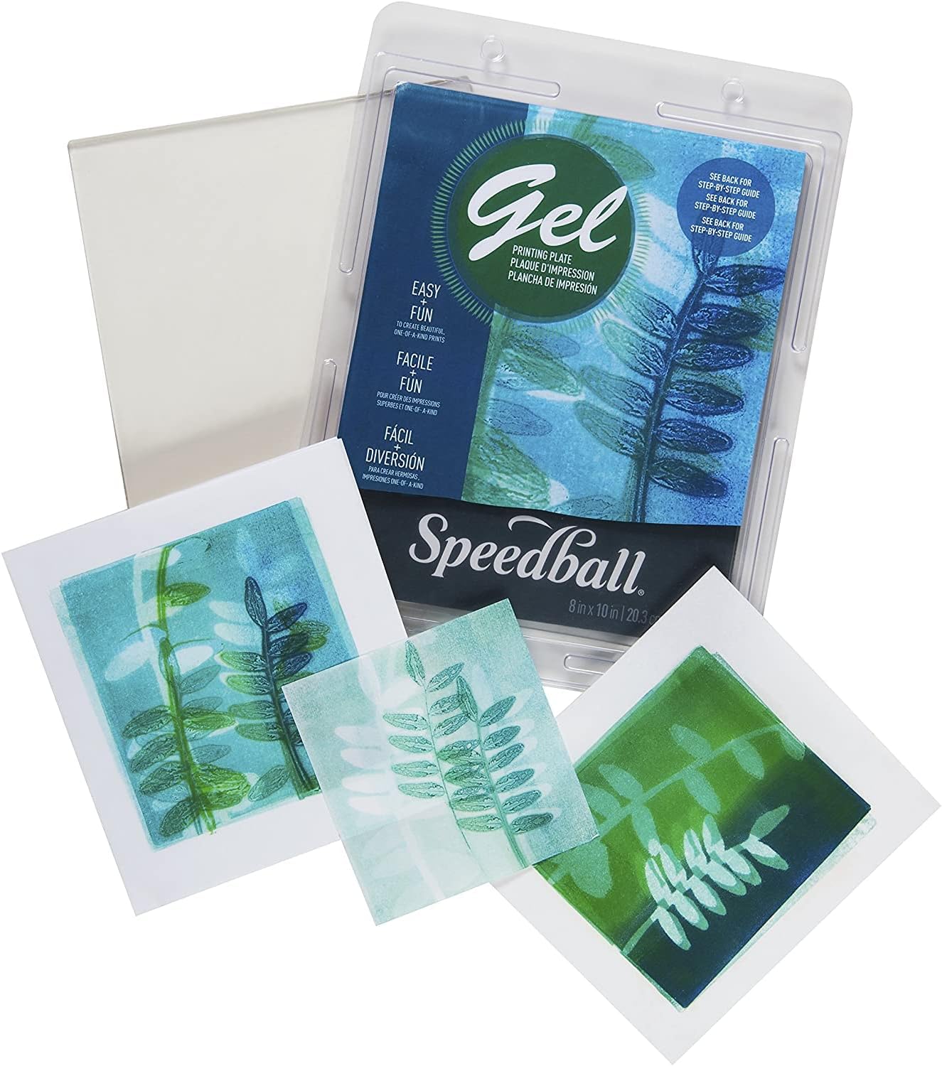 Speedball Gel Printing Plate, 12” x 12” for Monoprinting, Printmaking, Press, Arts & Crafts