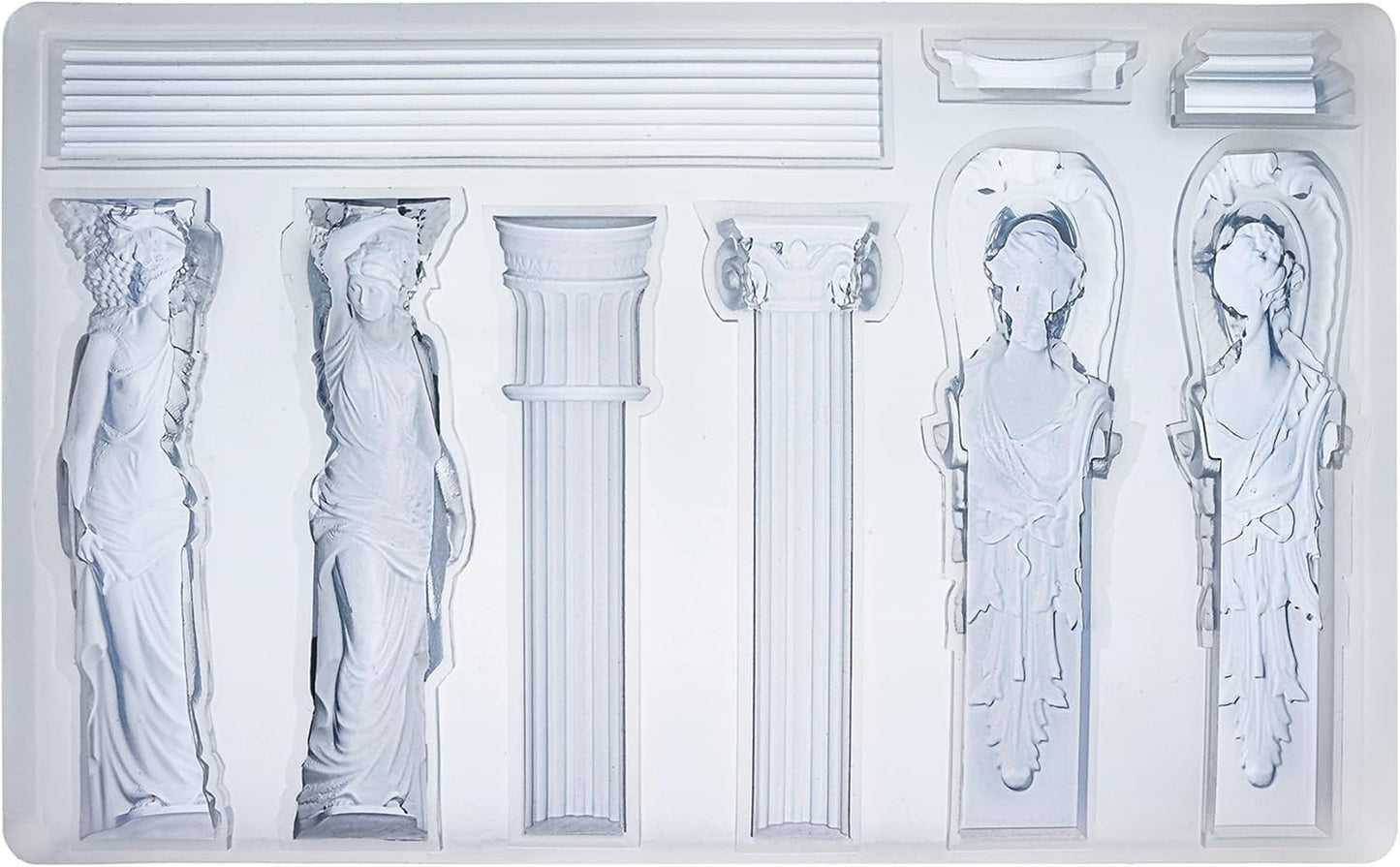 Art Mold for Polyclay Air Dry Clay Plaster, Decorative Column and Sculpture Statue