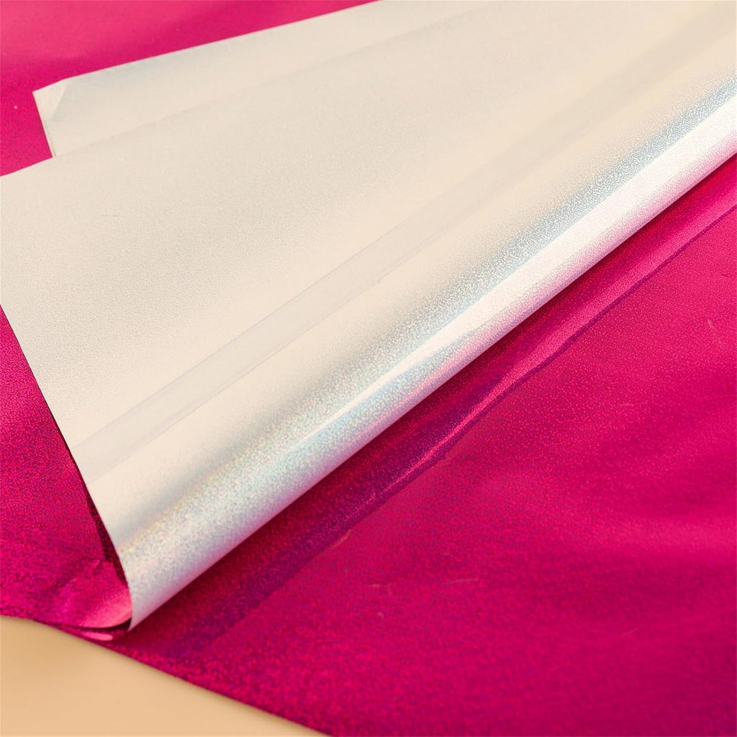 Briartw 20x29cm Hot Foil Paper 50 Sheets Pack Toner Reactive Foil Hot Stamping Foil Paper by Laser Printer and Laminator for Scrapbooking Craft Cardmaking DIY Album (Rose Red Flowing Sand, 100 Sheets)