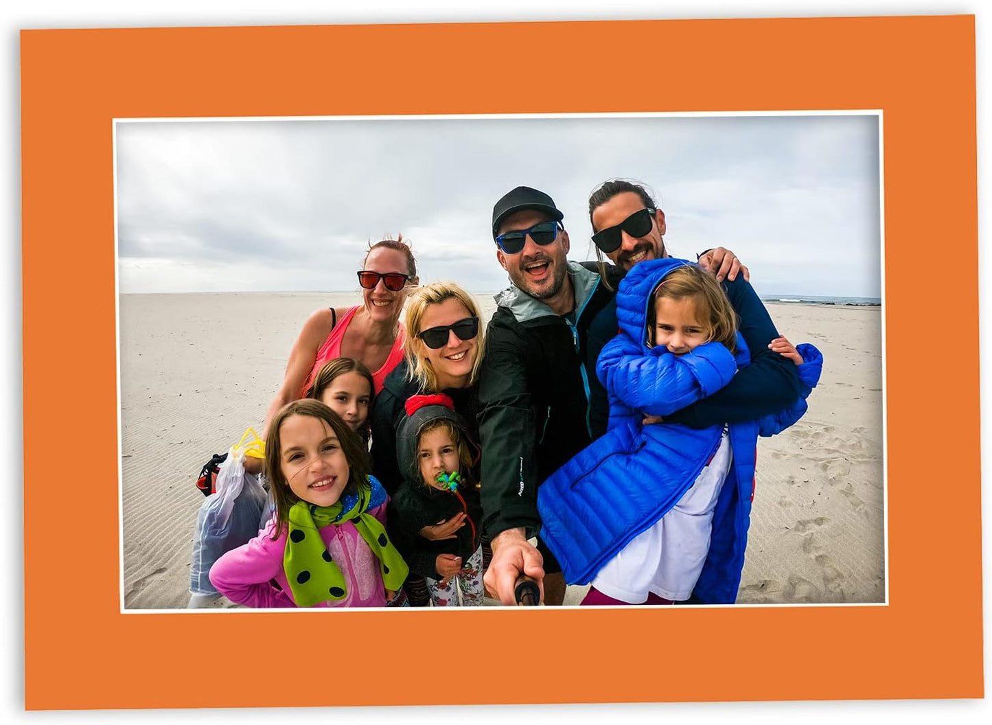 11x14 Mat for 8.5x11 Photo - Precut Orange Picture Matboard for Frames Measuring 11 x 14 Inches - Bevel Cut Matte to Display Art Measuring 8.5 x 11 Inches - Acid Free Pack of 25 MATS