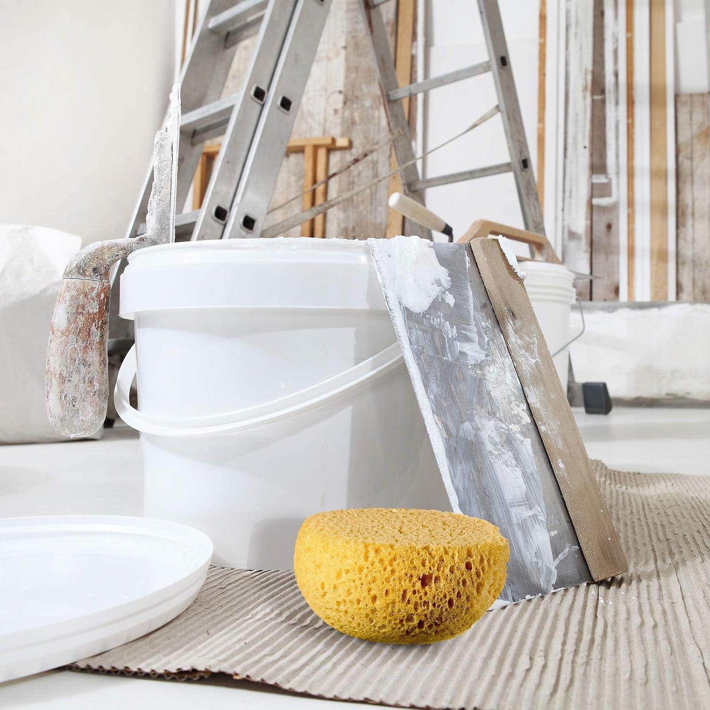 Patelai Knockdown Texture Sponge Drywall Wall Patch Ceiling Texture Sponge Home Decor for Repair DIY Painting Ceiling(1 Piece,11.5 x 9.5 x 6.5 cm)