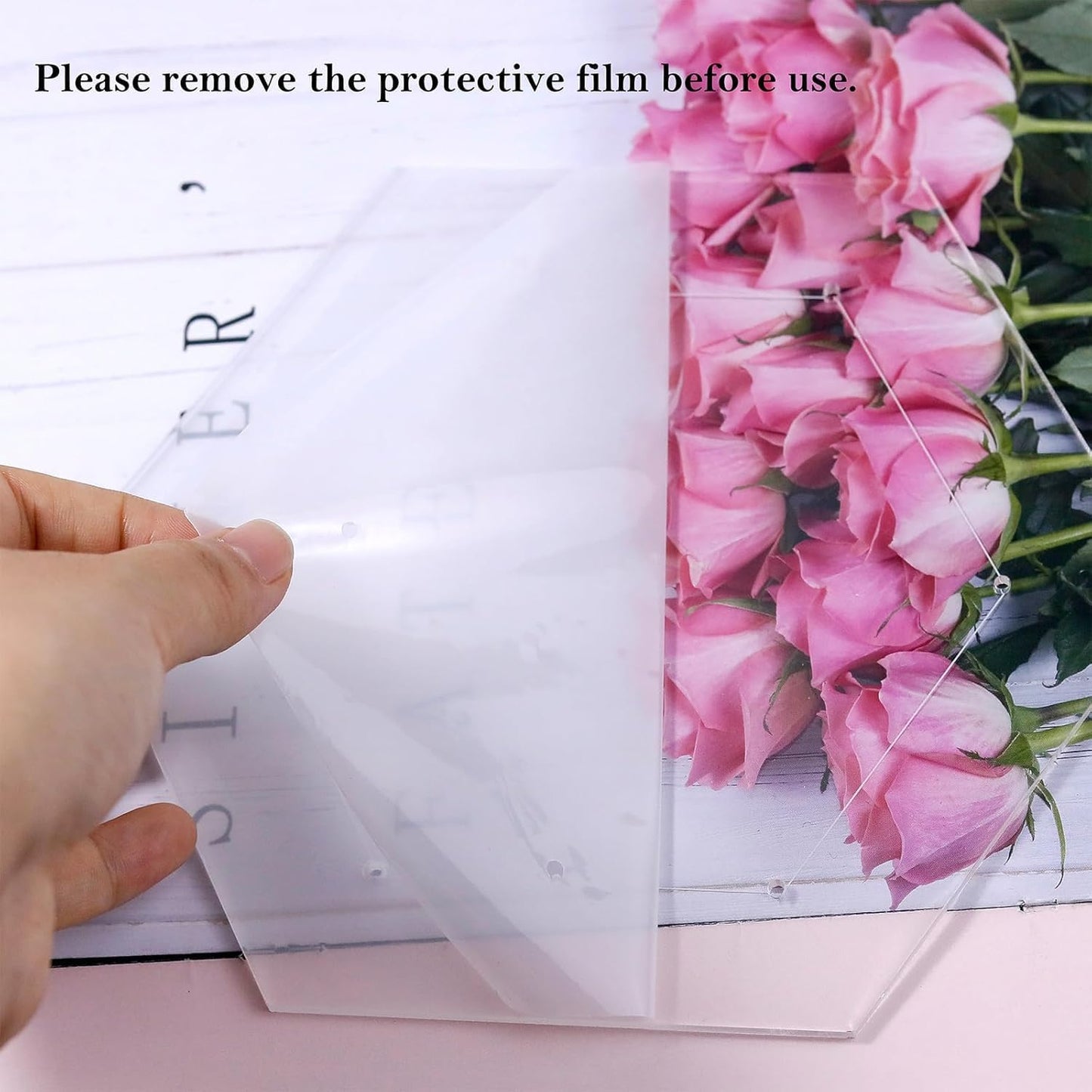 7 Pieces Hexagon Quilting Template with 1/4 Inch Seam Allowance, Hexagon Acrylic Quilting Rulers and Templates for Sewing DIY Manual Crafts Including 1 Inch*2, 1.5 Inch*2, 2 Inch, 3 Inch, 5 Inch