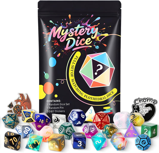 Coyeekn Mystery Dice Set - DND Dice Set - Polyhedral Dice, Dice Goblin, RPG Dice Set, Suitable for Role Playing, Table Games