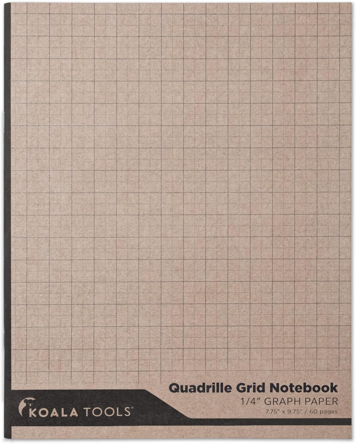 KOALA TOOLS | Graph Paper Notebook (1 Unit) | 7.75" x 9.75", 60 pp. - Quad, Grid, Graphing Field Notebook Set - for Scientific and Math Use