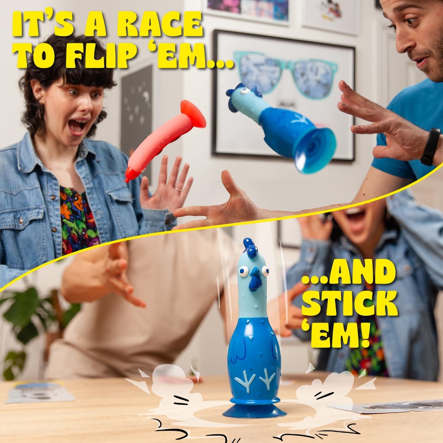 Big Potato Chicken vs Hotdog: Funniest Party Game You'll Ever Play | Flippin' Fun for Family, Adults and Kids - Perfect Halloween Game | Bonus Content Included