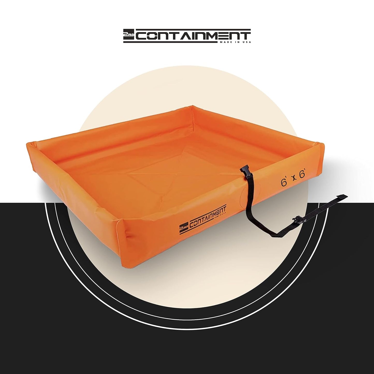 Folding Duck Ponds (Orange, 6' x 6') Foam Core Side Wall - Manufactured in The U.S.A.