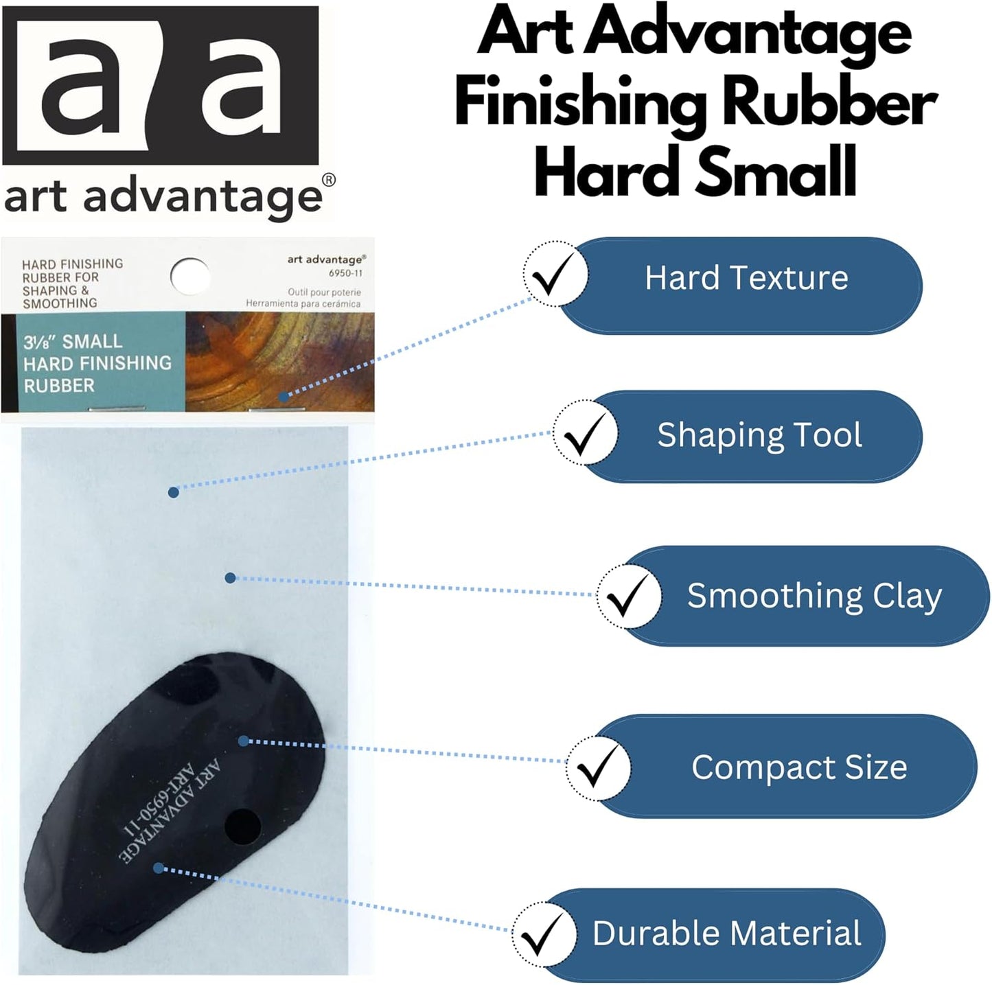 Art Advantage Finishing Rubber Hard Small