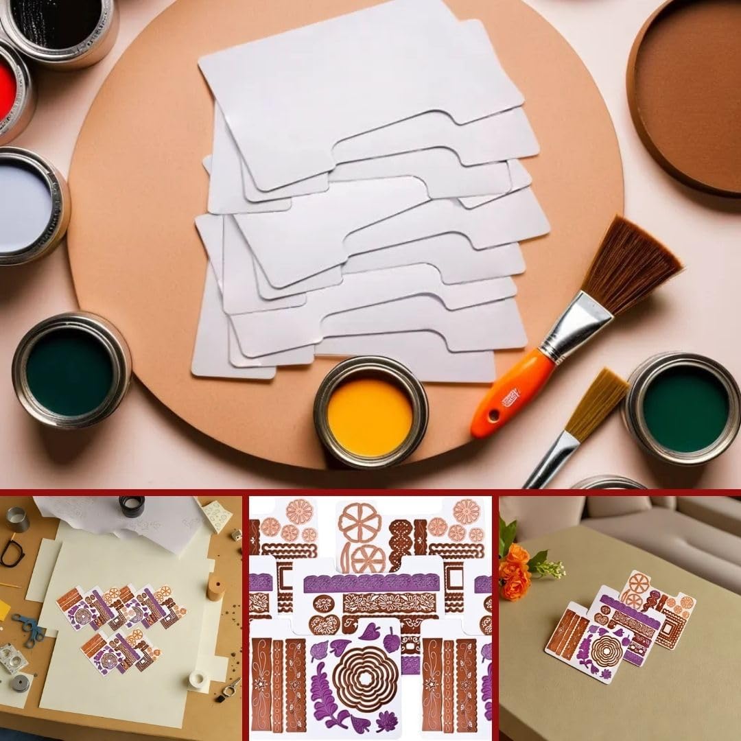 ArtBin 6979AA Magnetic Die Sheet Set 9-Pack, Die Organizers, Magnetic Organizer Sheets, 3 Sheets [2-Pack], White