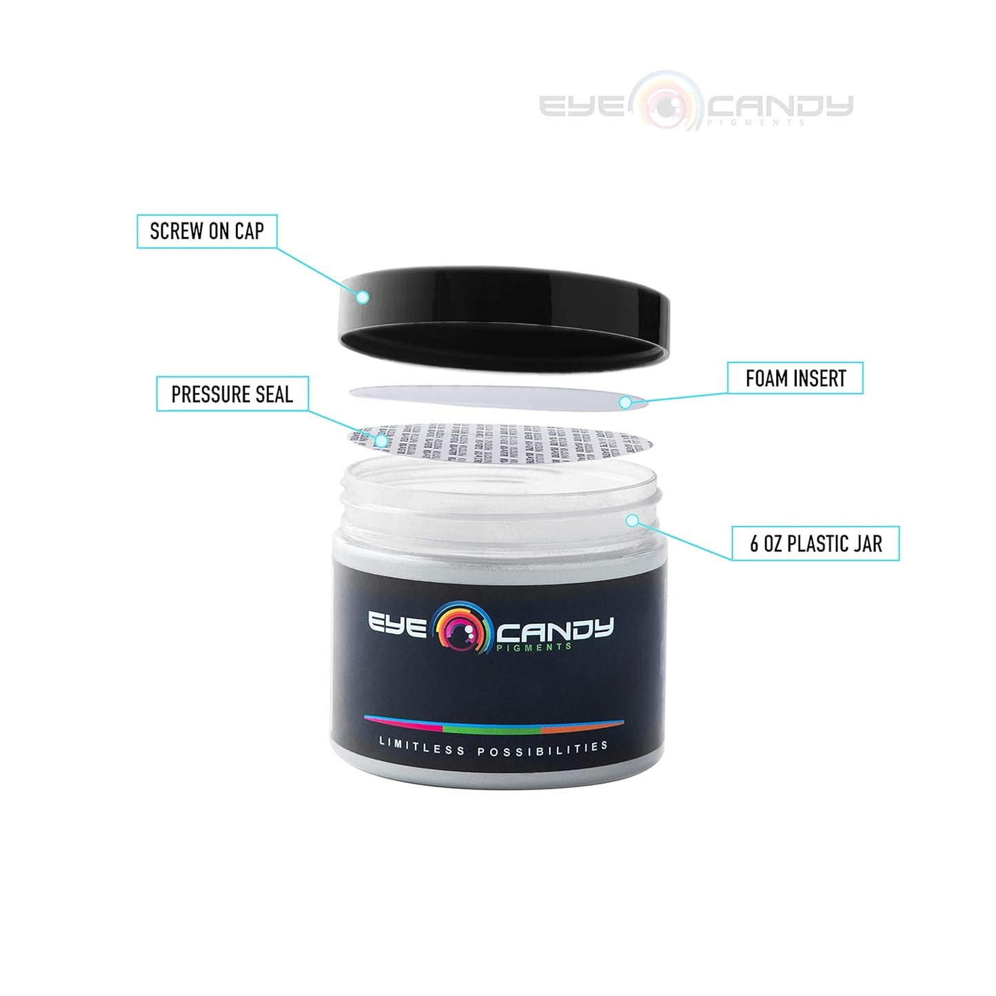 Eye Candy Pigments Premium Ghost Mica Powder - Glimmer Ghost Green (50gr) - for Epoxy, Resin, Soap, Paint, Woodworking, Acrylic Pouring, Bath Bombs, Fishing Lures - DIY Arts and Crafts Additive