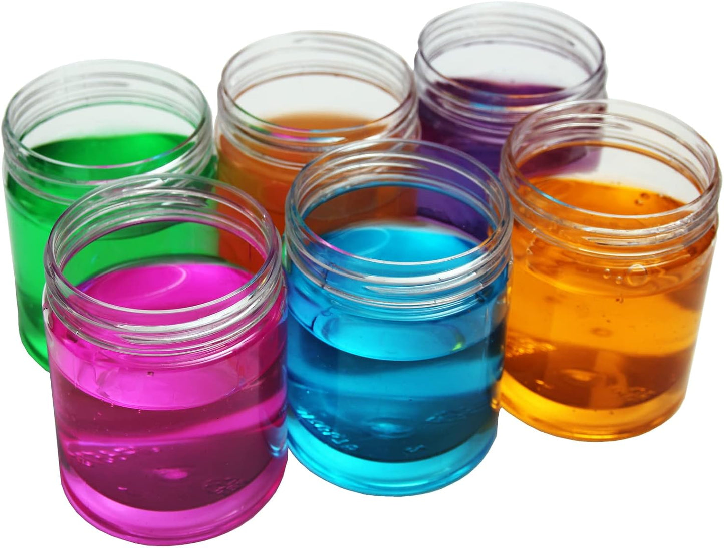 8 oz Plastic Containers with Lids and 4oz Small Containers (Set of 12) Plastic Jars with Lids Cosmetic Jar for Body Butter, Bath Salt, Slime and Beauty Product