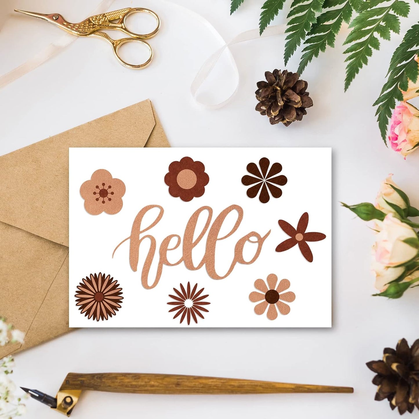 Whaline 18Pcs Felt Fabric Sheets Soft Thick Assorted Brown Craft Felt Pack for Autumn Thanksgiving Harvest DIY Craft Sewing Patchwork Art Projects, 3 Colors, 7.9 x 11.8 Inch