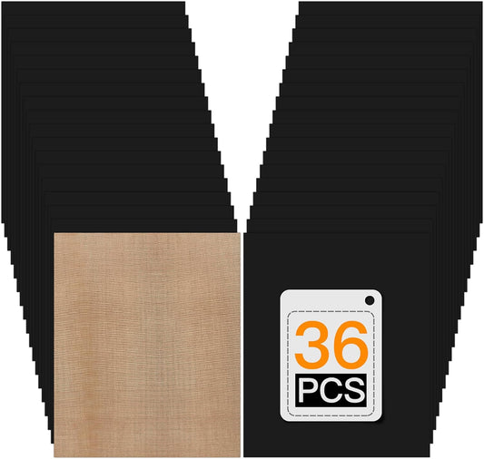 HTVRONT Black HTV Heat Transfer Vinyl Bundle: 36 Pack 12" x 10" Iron-On Vinyl for T-Shirts, Compatible with Cricut Cutting Machine, Silhouette Cameo or Heat Press Machine