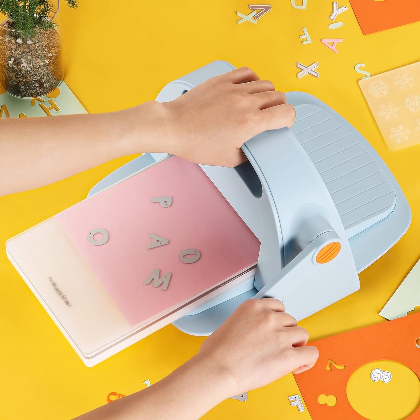 OFFNOVA Die Cutting and Embossing Machine, 6" Opening, for Dies and Embossers, Card Making and Scrapbooking Supplies Tools, Perfect for Invitations, Birthday Cards, Greeting Cards