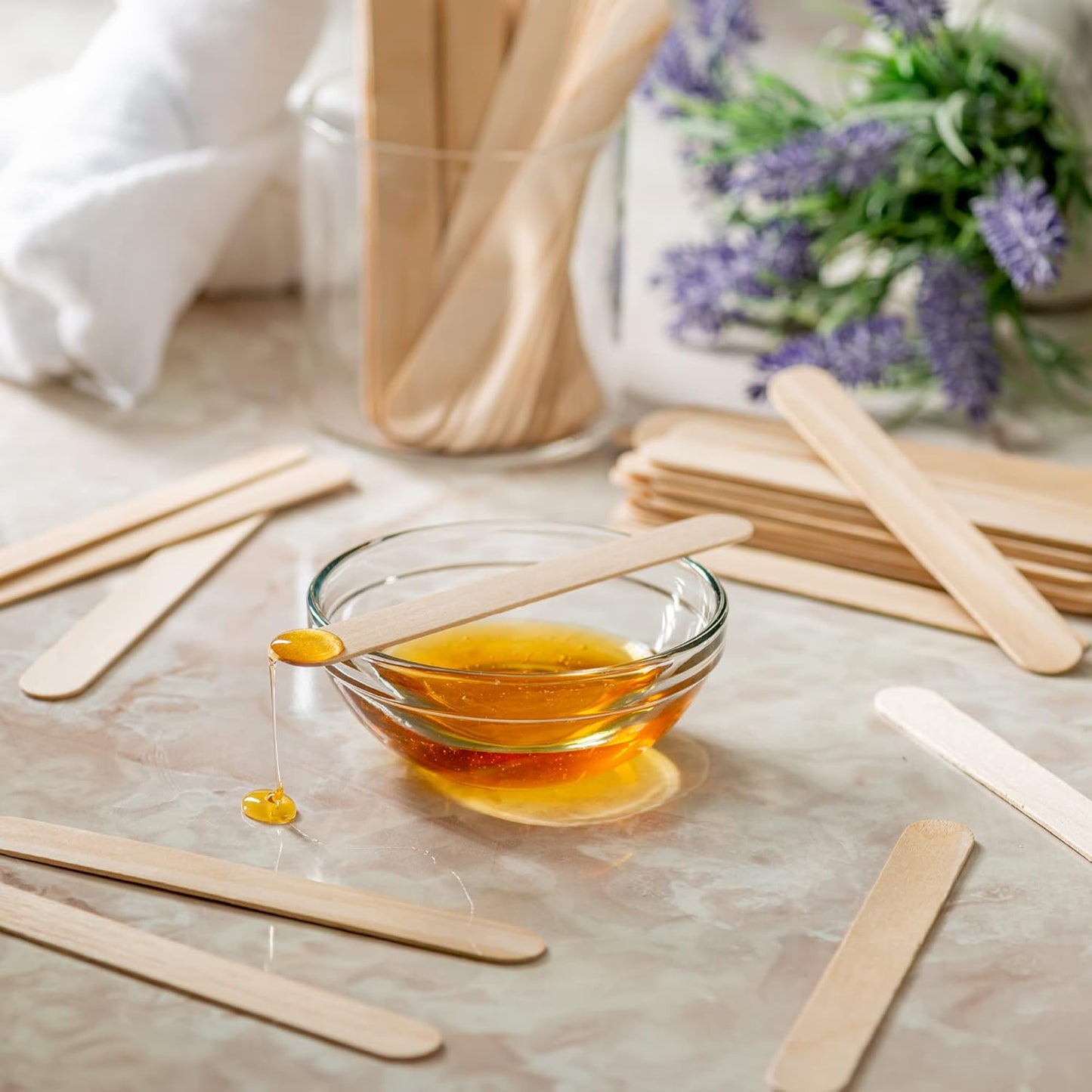 Comfy Package [Case of 6,000] Jumbo 6 Inch Wooden Multi-Purpose Popsicle Sticks, Craft Sticks for ICES, Ice Cream, Waxing, Tongue Depressor Wood Sticks