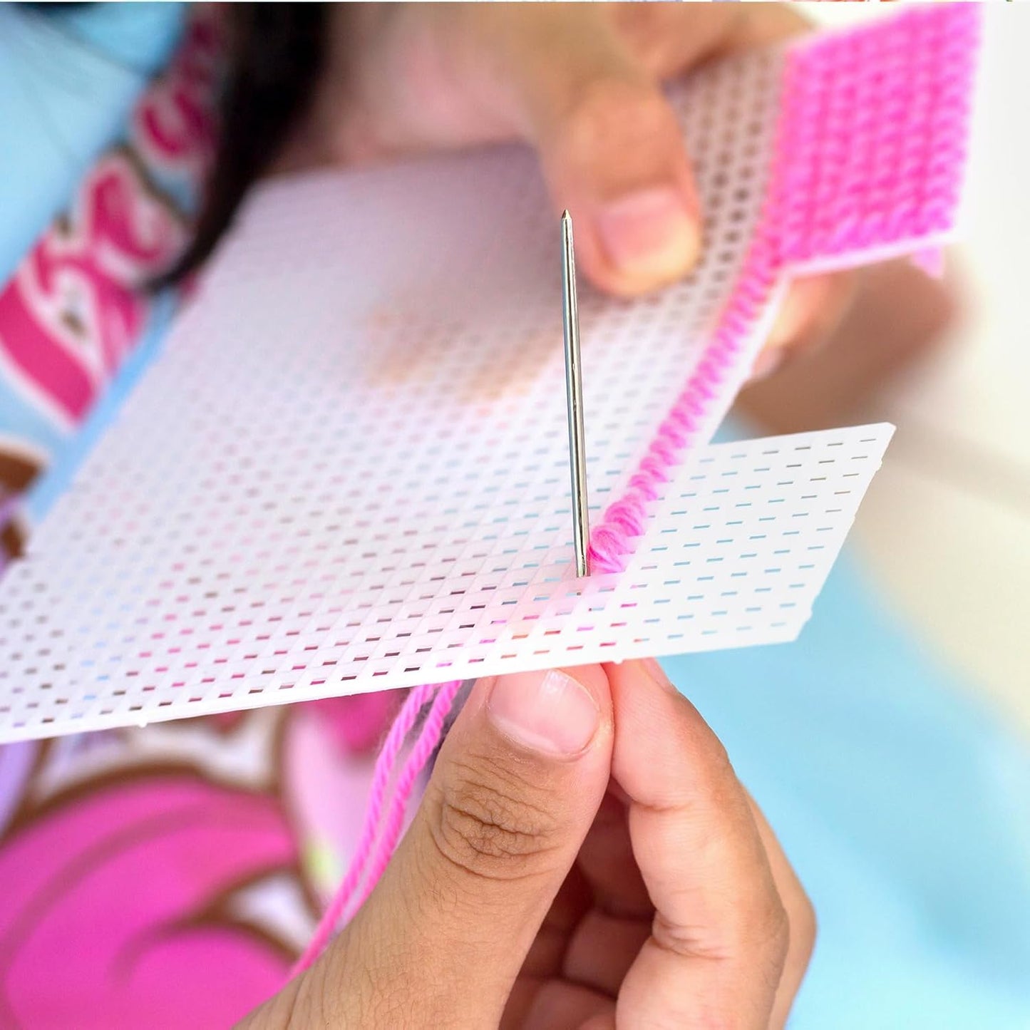 Caydo 18 Pieces 7 Count Plastic Canvas Sheets, 7 CT Clear Plastic Mesh for Cross Stitching, Making Jewelry Organizer, Knit Crochet Projects (10.5 x 13.5 Inch)