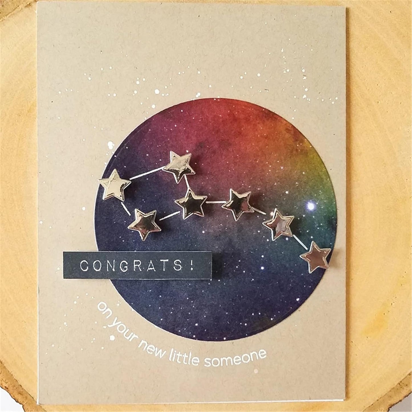 Metal Cutting Dies DIY Embossing Stencil Template Scrapbooking Card Making Mold Photo Album Arts Crafts Tools (8 Stars- 7.8x4cm)