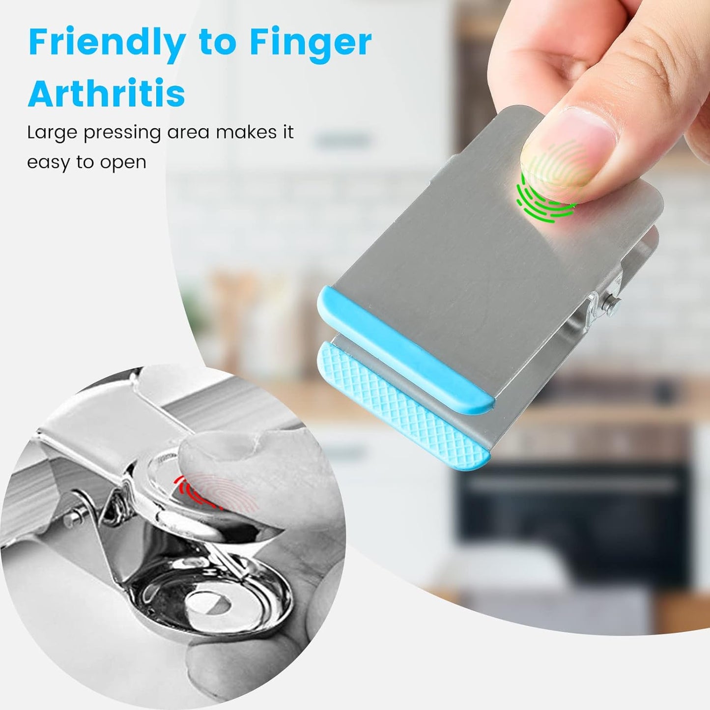 Bag Clips for Food, 6 Pack Metal Chip Clips with Colored Silicone, Heavy Duty Chip Clip with Air Tight Seal, Stainless Steel Clamp for Kitchen, Office, Tool Room