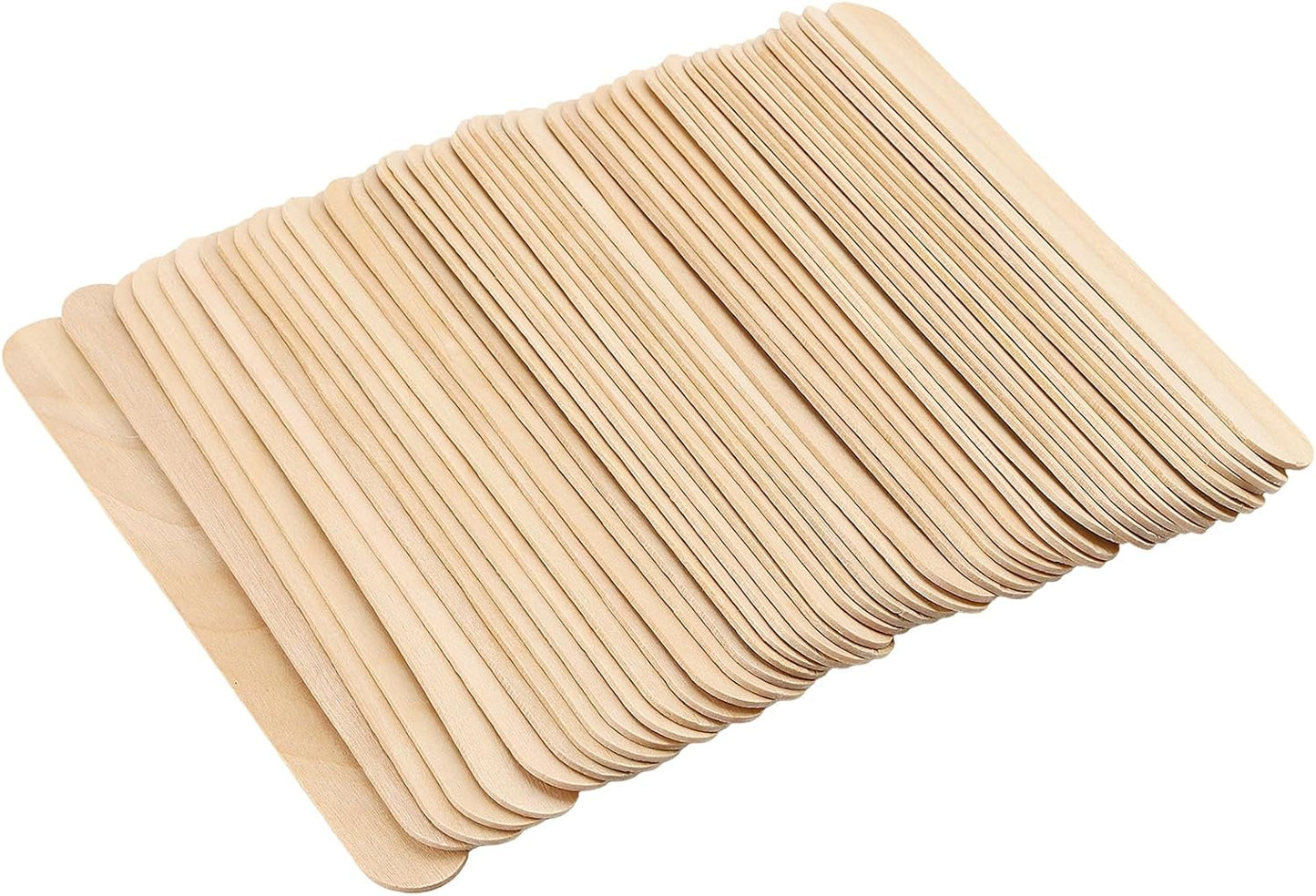 Wooden Craft Sticks, 6 Inch, 1800 Pieces, Jumbo Wood Ice Pop Sticks for Waxing, Stirring, Plant Labels, Ice Cream, Craft Project