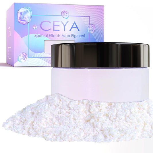 Ceya Interference Mica Powder, 1.8oz/ 50g Noble Purple Chrome Powder, Cosmetic Grade Pearlescent Effect Color Shift Pigment for Epoxy Resin, Makeup, Nail Polish, Soap Candle Making, Slime, Paint