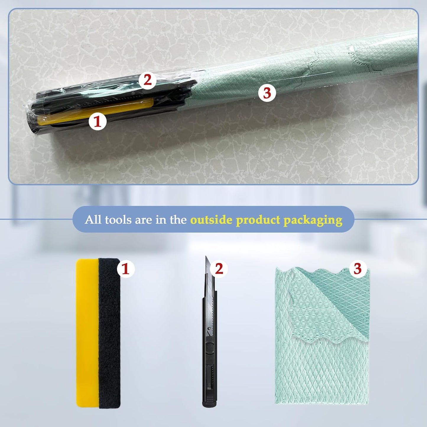 Niviy One Way Window Privacy Film with Installation Tools, Window Tint for Home, Reflective Window Film See Out Not in for Home Office,Black Silver, 29.5 Inch X 118 Inch