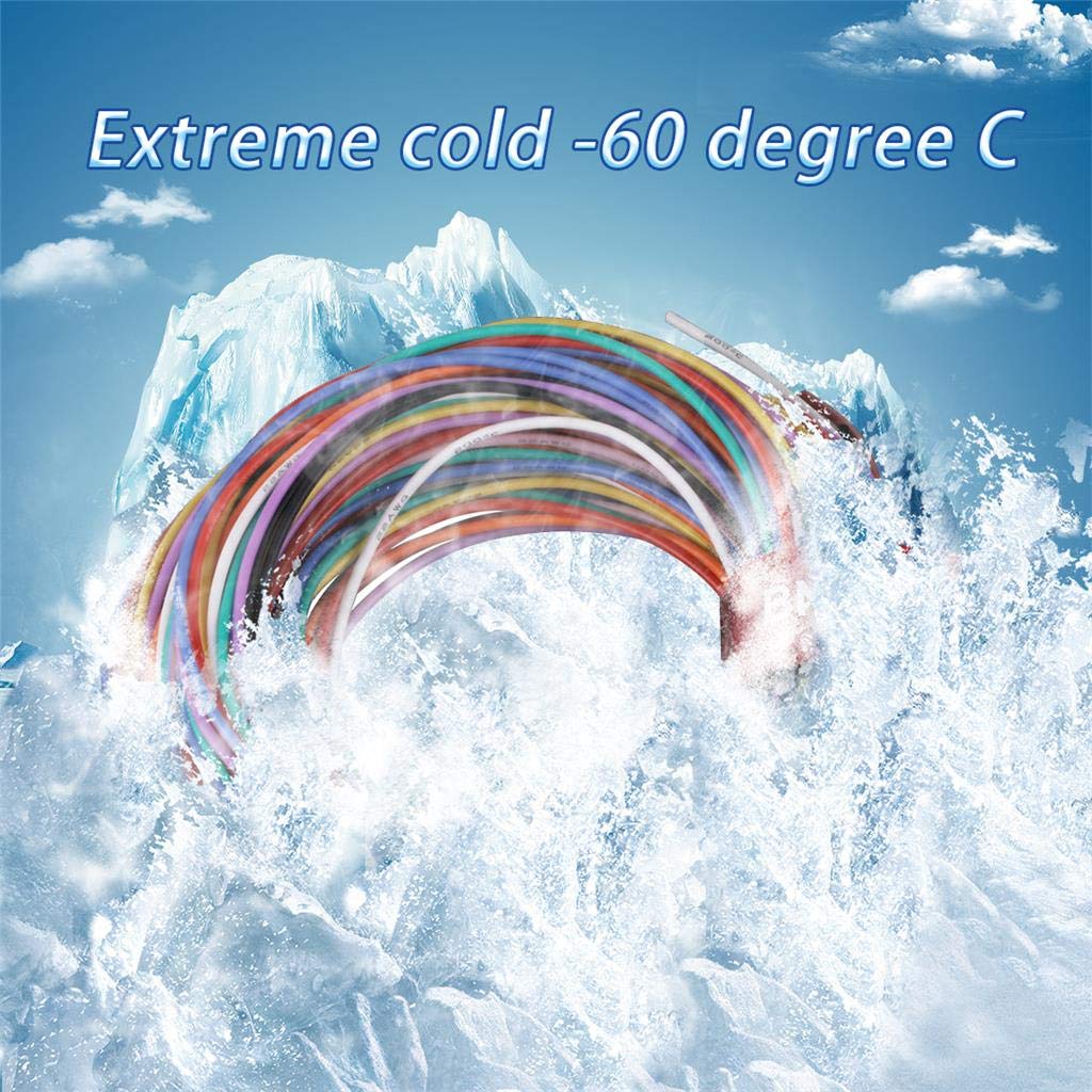 BNTECHGO 22 Gauge Silicone Wire Kit 10 Color Each 10 ft Flexible 22 AWG Stranded Tinned Copper Wire