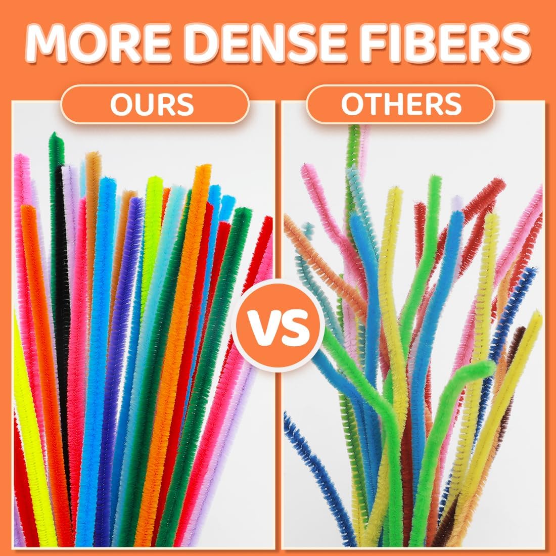 1000pcs Pipe Cleaners, Pipe Cleaners for Crafts, Craft Supplies Multicolor Chenille Stems for Art&Craft Christmas DIY Projects(12inch*6mm,20colors)