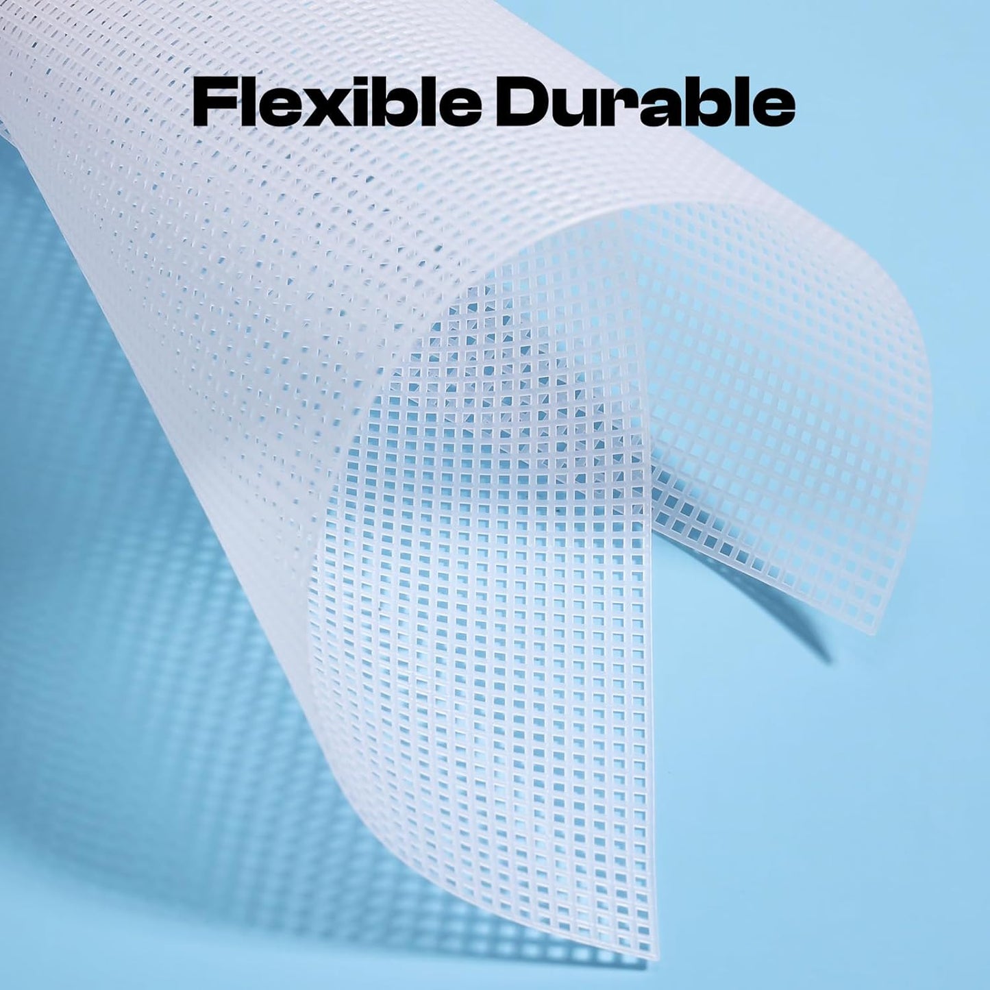 Caydo 20 Pieces 7 Count Plastic Mesh Canvas Sheets, Eye Mesh for Therian Mask, Acrylic Yarn Crafting, Knit Crochet Projects and Make Aquarium Dividers (10.5 X 13.5 Inch)