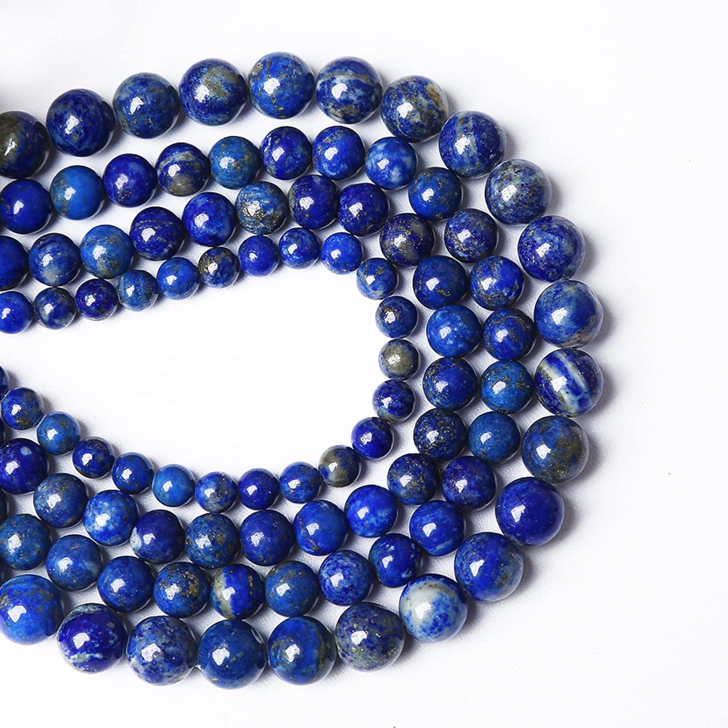 AAA+ Natural Lapis Lazuli Gemstone Beads 10mm 37PCS Round Loose Stone Beads for Jewelry Making DIY Bracelets Necklace Earrings